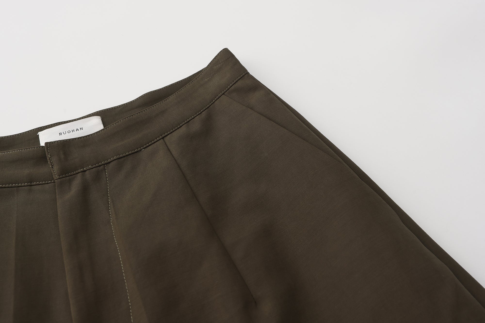 "RUOHAN" KHAKI CULION TROUSERS