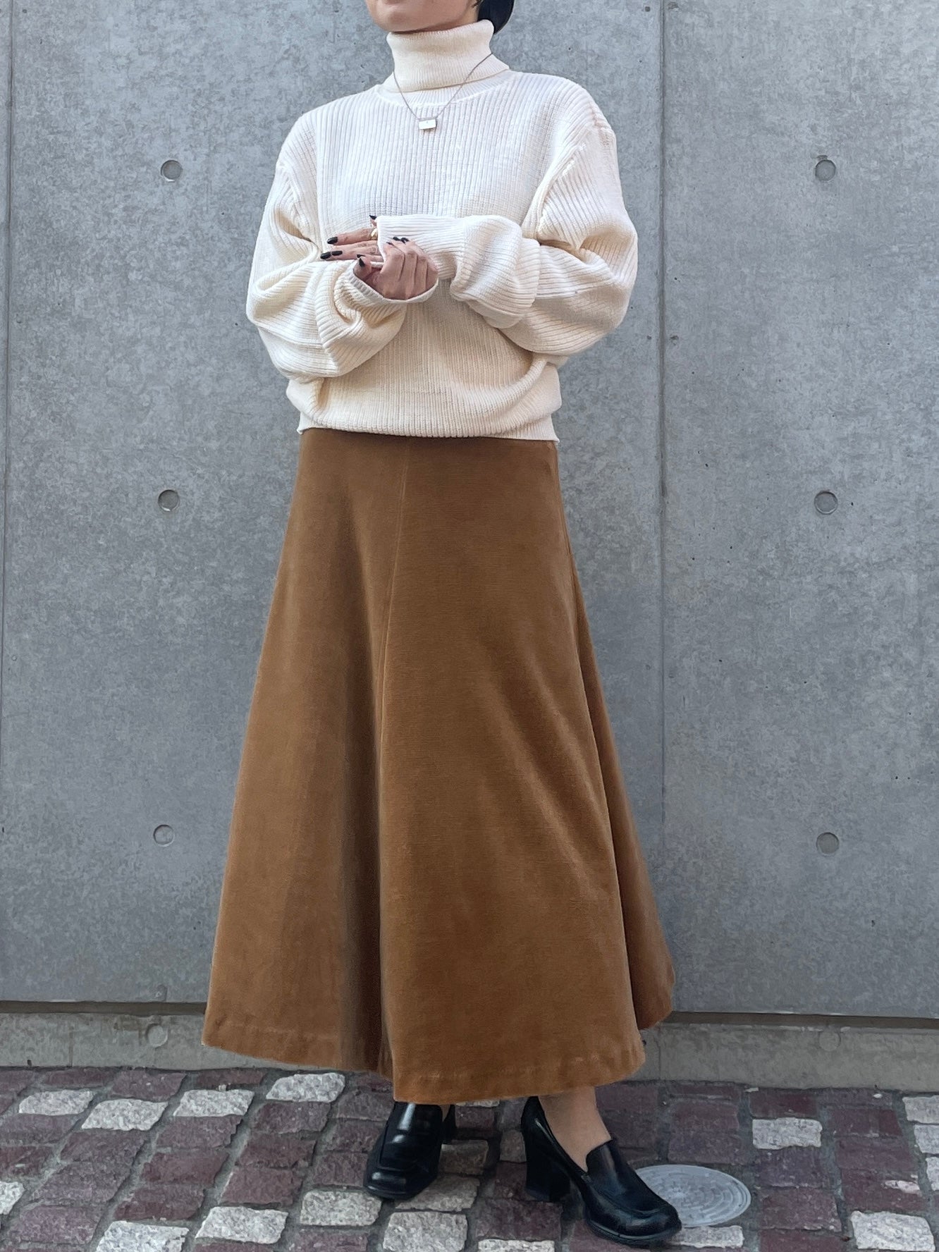 Velour Skirt - Brown
