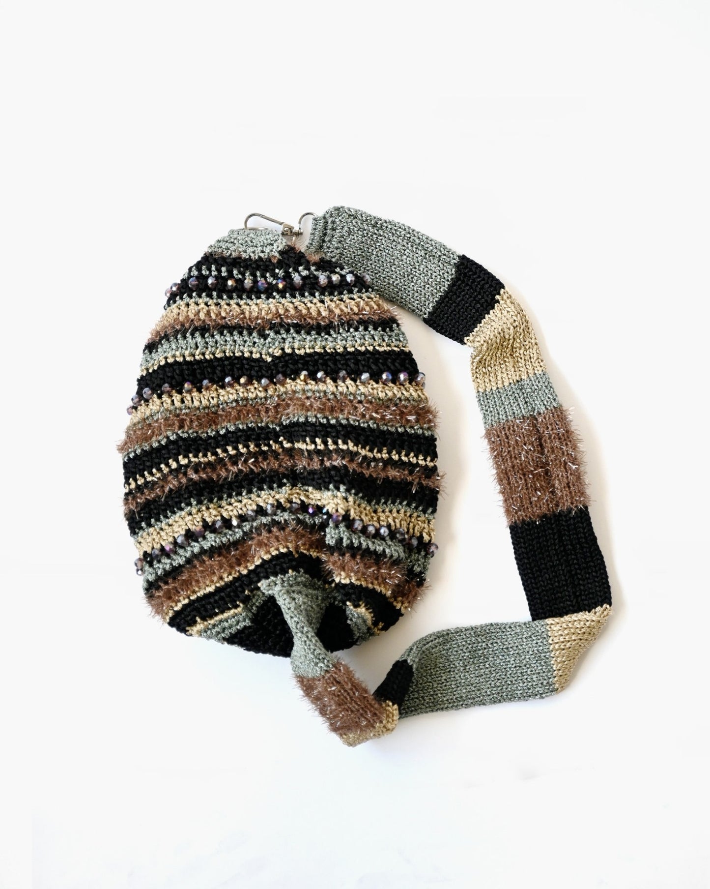 Hand Knitting Shoulder Bag 01