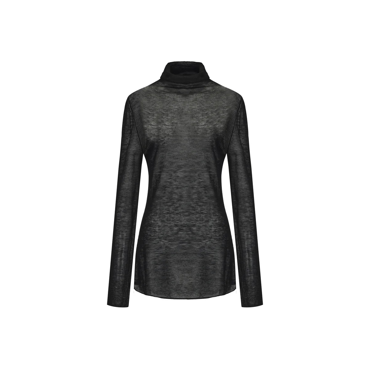 BLACK FROST TURTLE NECK TOP
