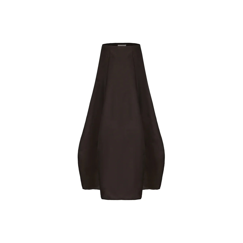 SABLE BROWN COCOON SKIRT