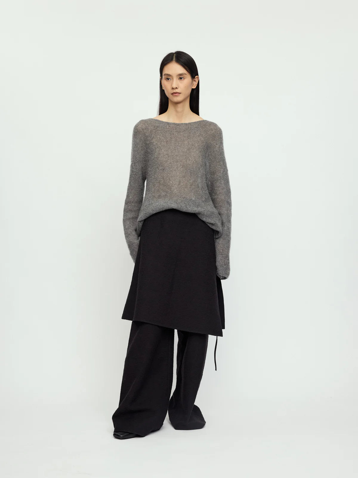CHARCOAL LENA SKIRT PANTS