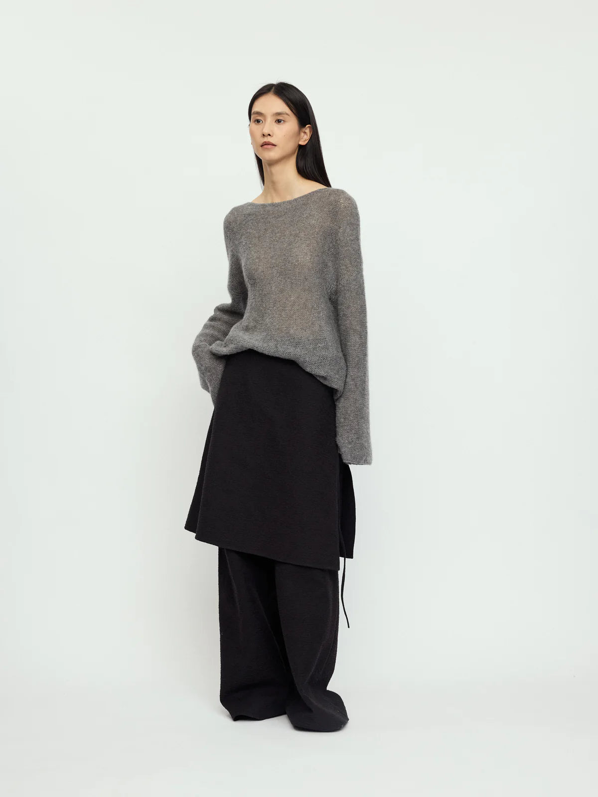 CHARCOAL LENA SKIRT PANTS