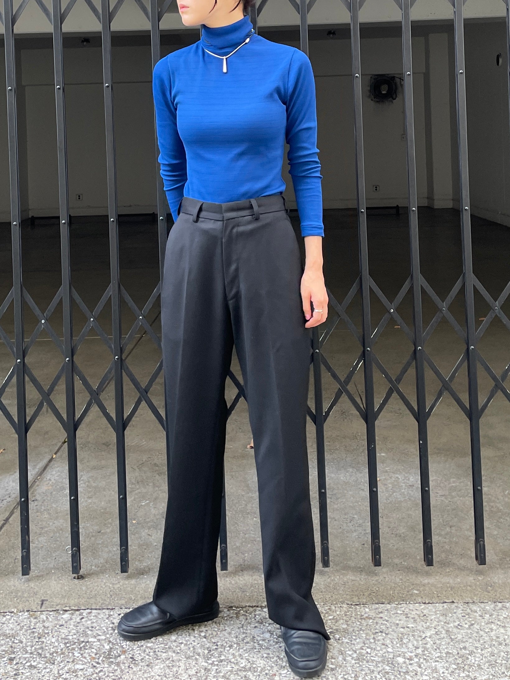 Nylon Turtle Neck Top