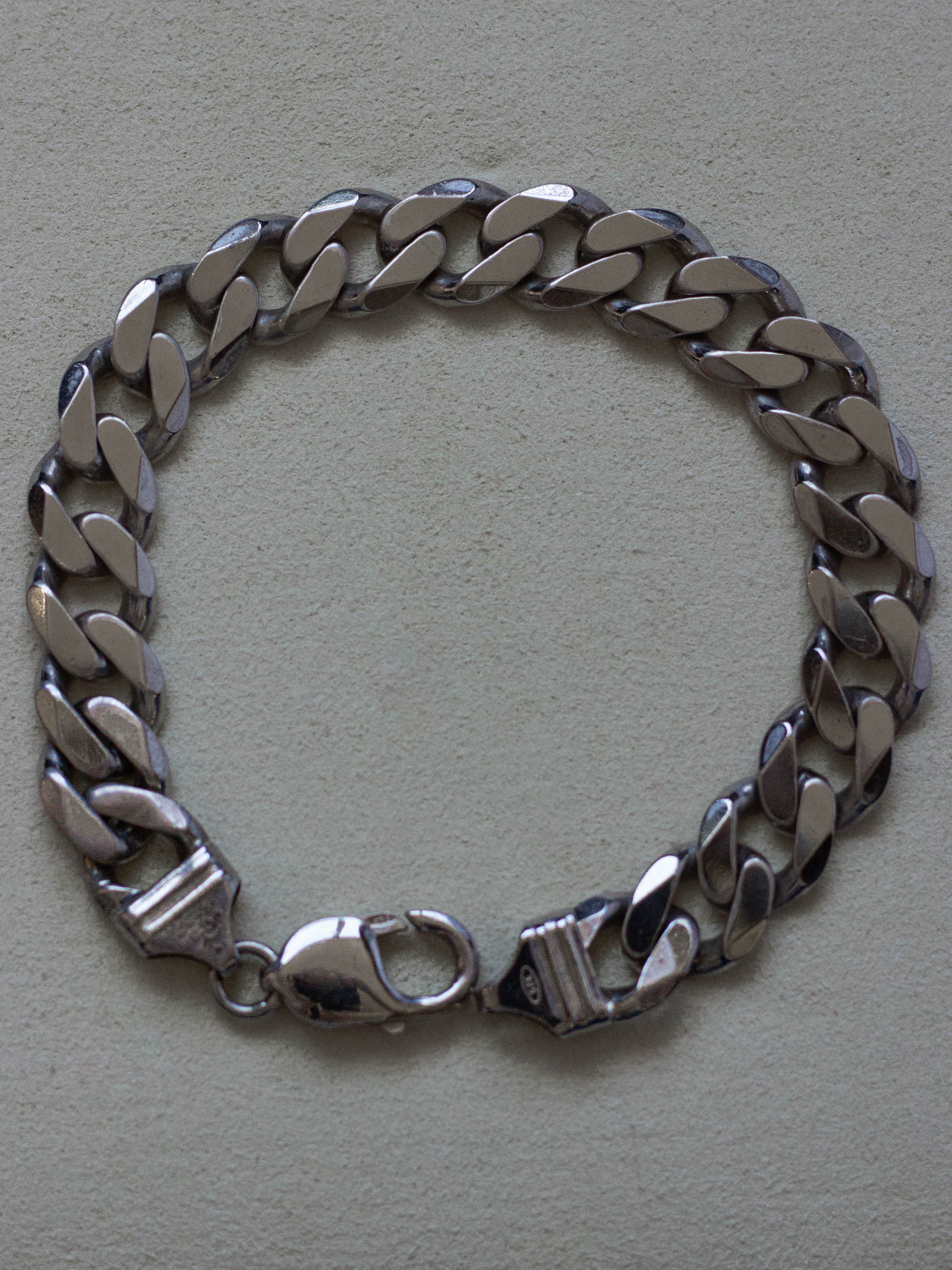 Silver Cuban Link Bracelet (SVBL-25SS018)