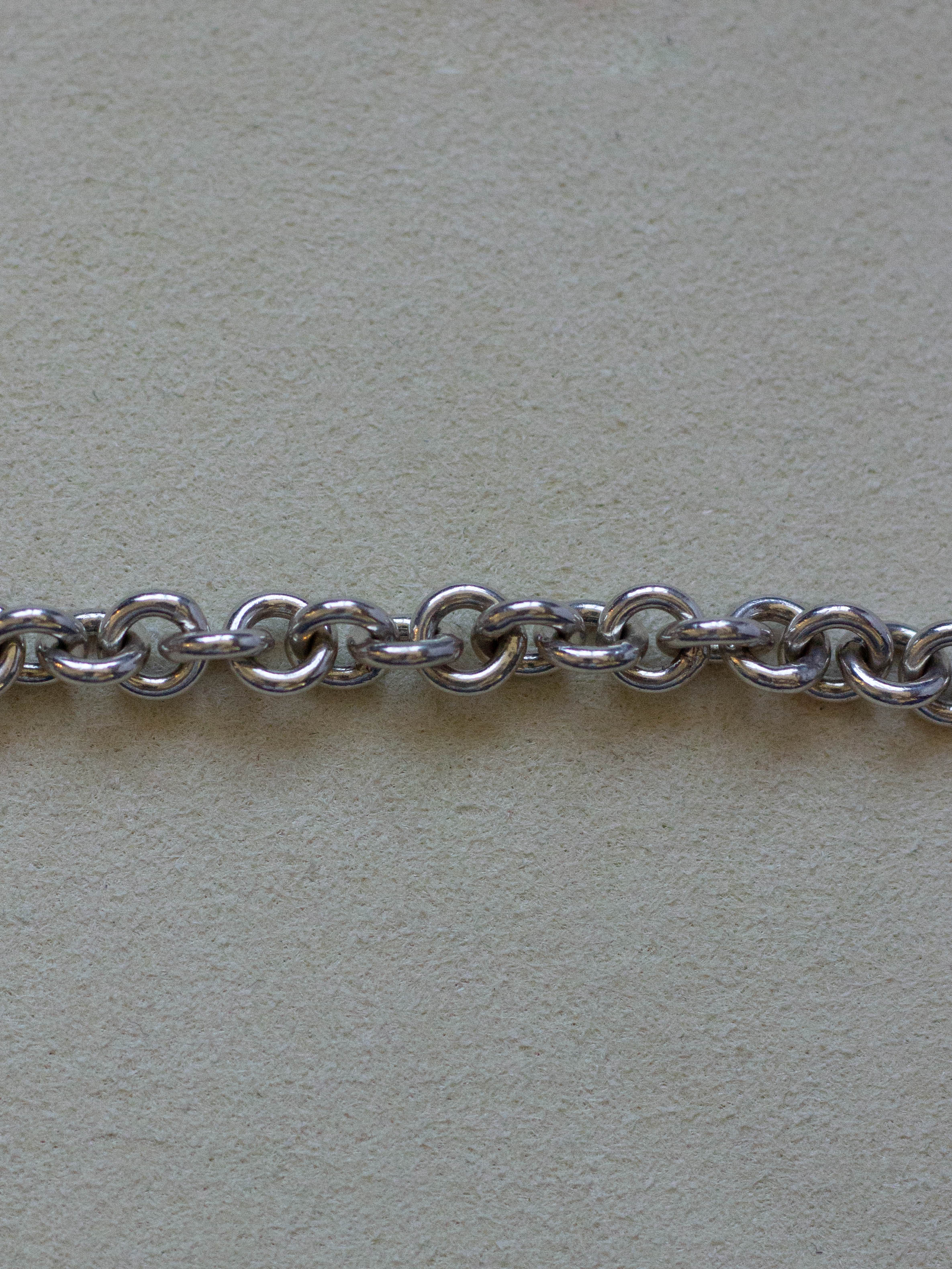 Sterling Silver Rolo Link Bracelet (SVBL-25SS012)