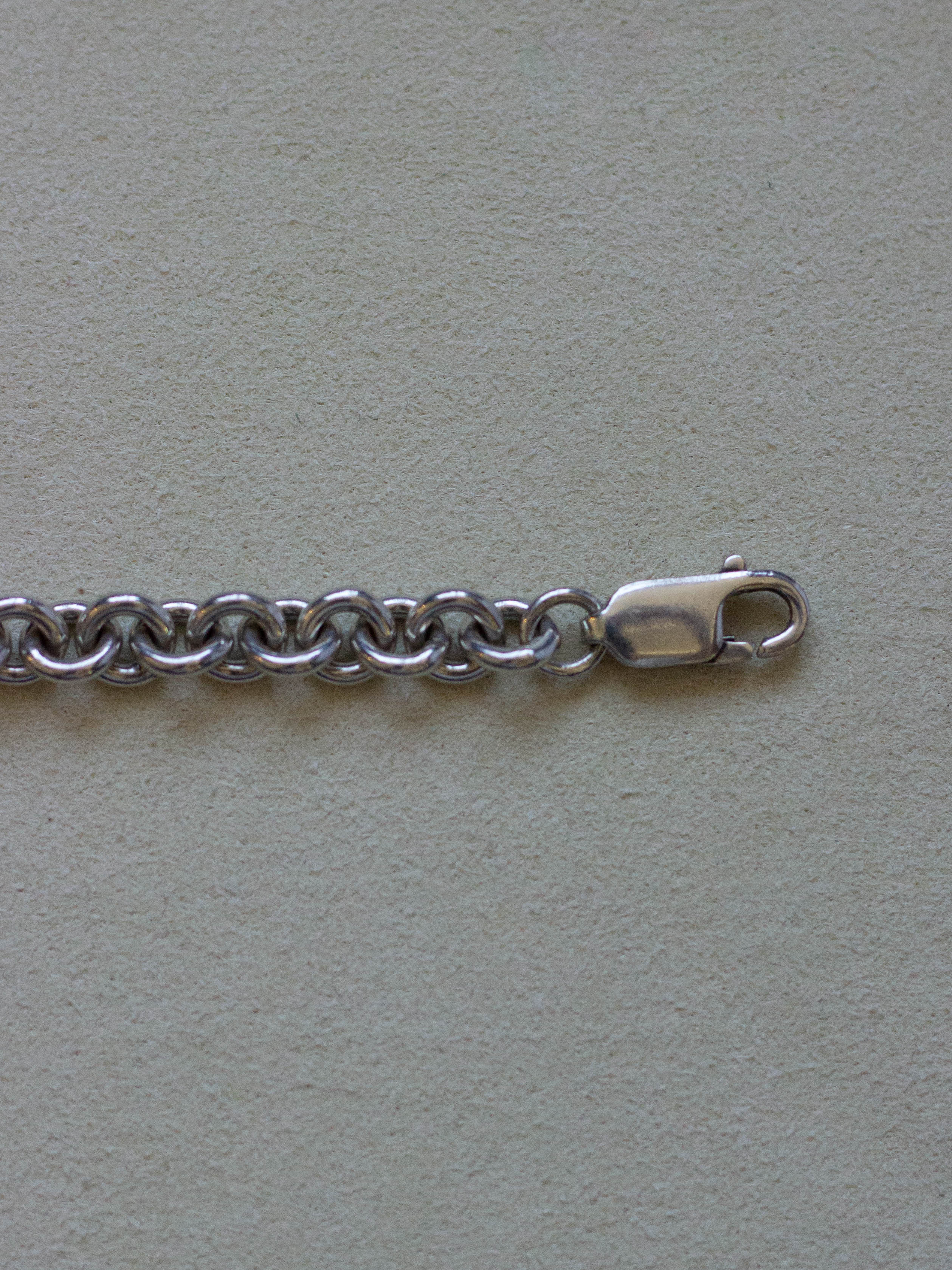 Sterling Silver Rolo Link Bracelet (SVBL-25SS012)