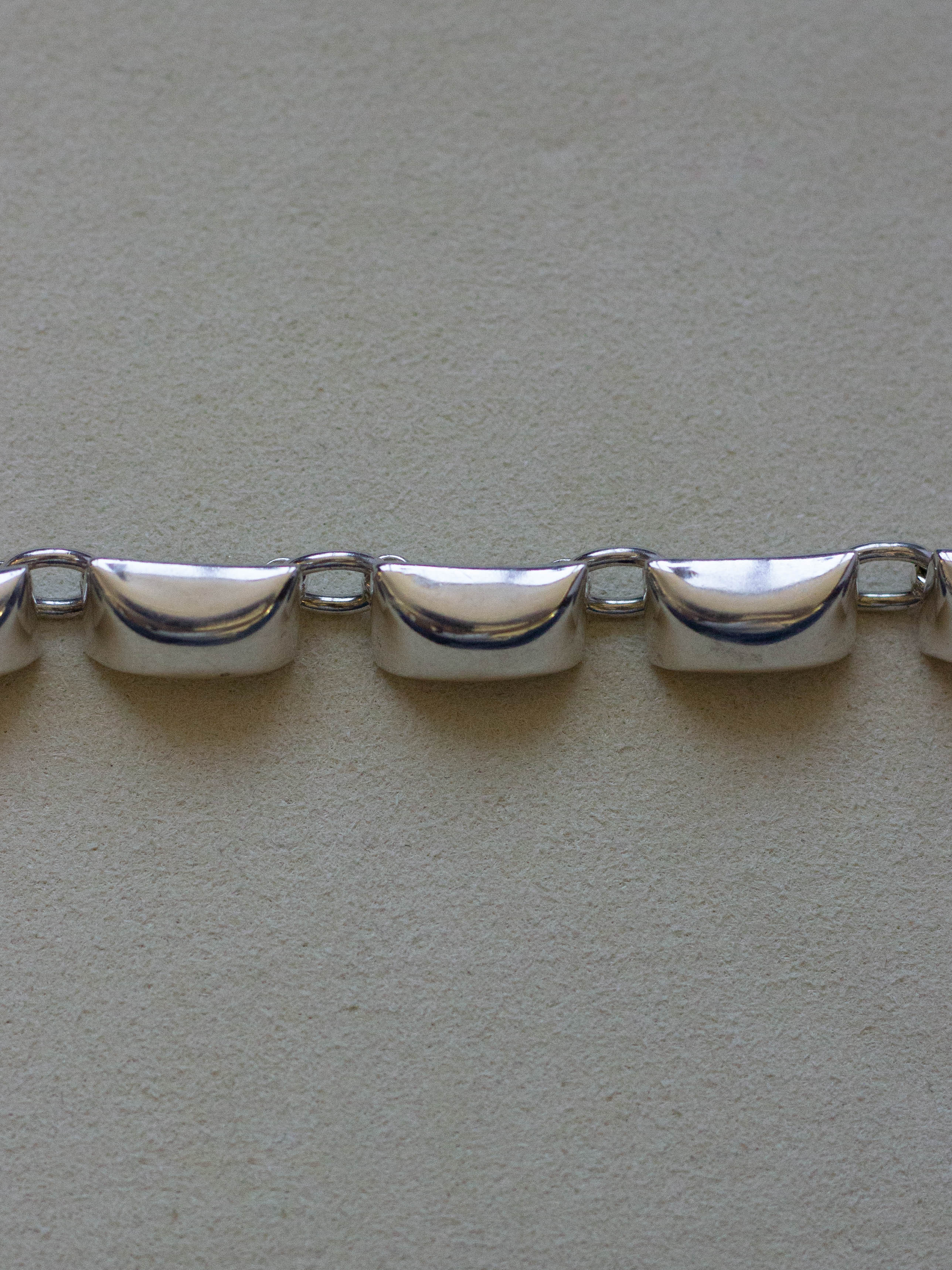 Square Chain T-Bar Silver Bracelet (SVBL-2508)