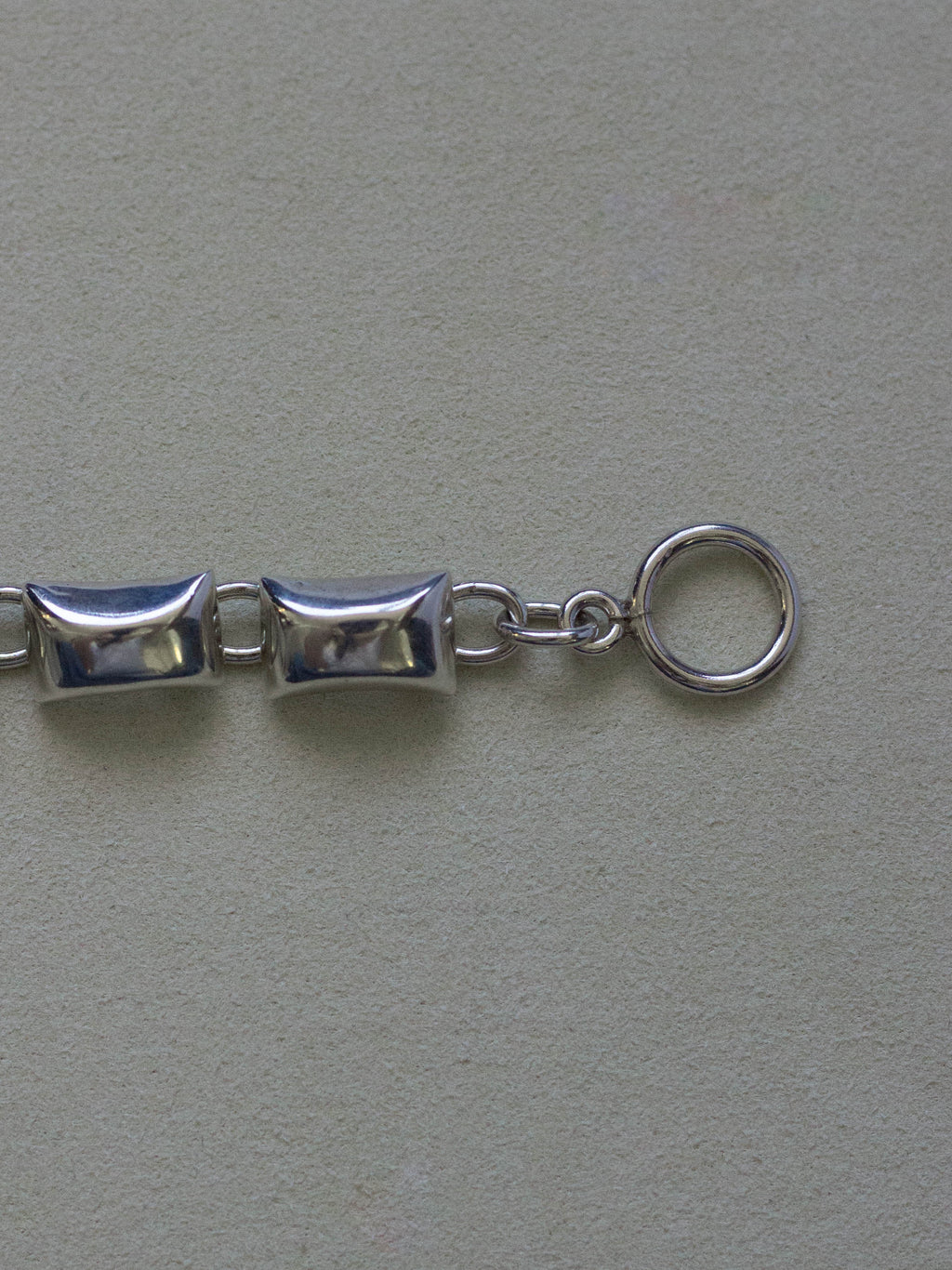 Square Chain T-Bar Silver Bracelet (SVBL-2508)