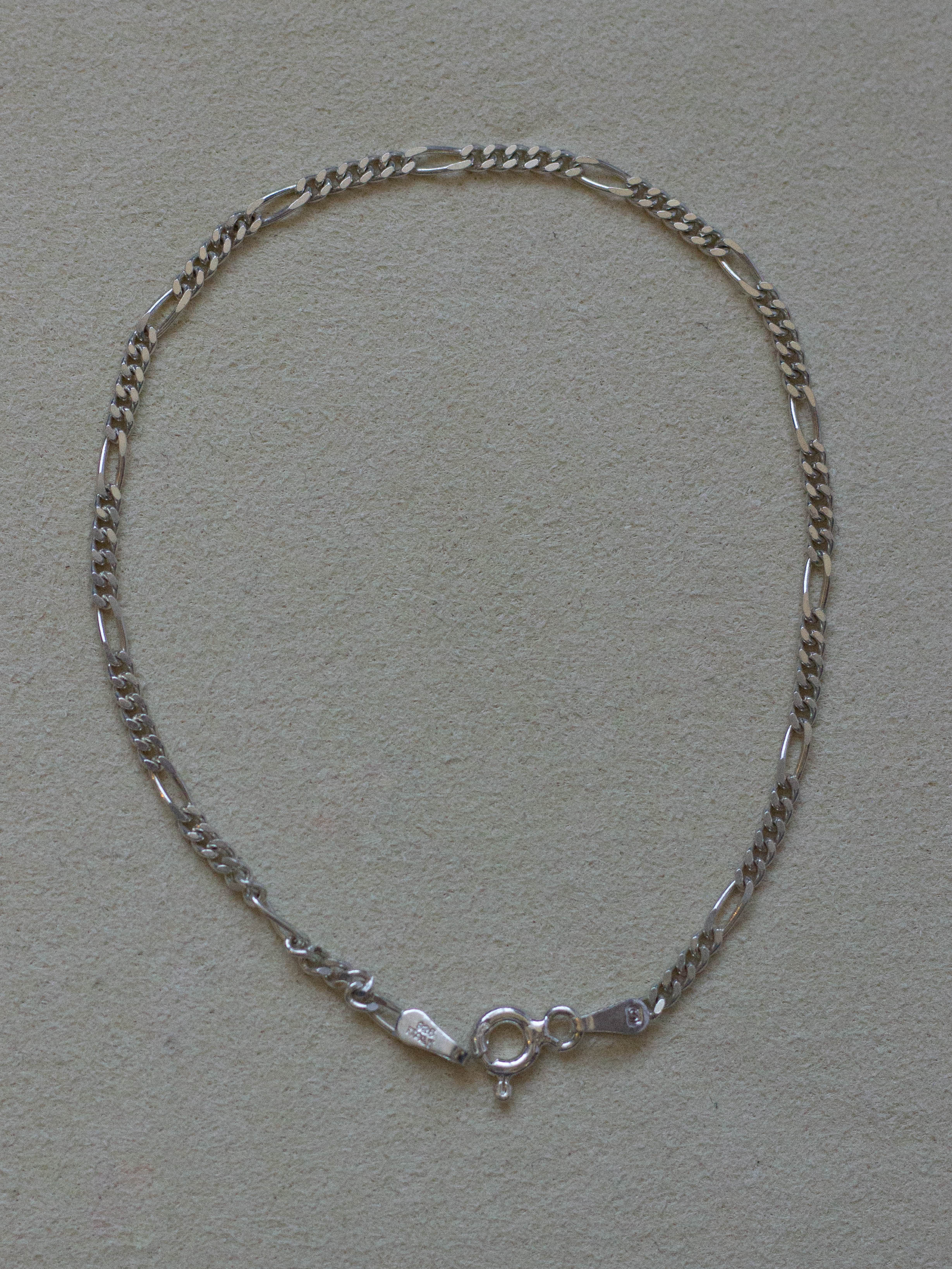 Flat Chain Silver Bracelet (SVBL-2504)