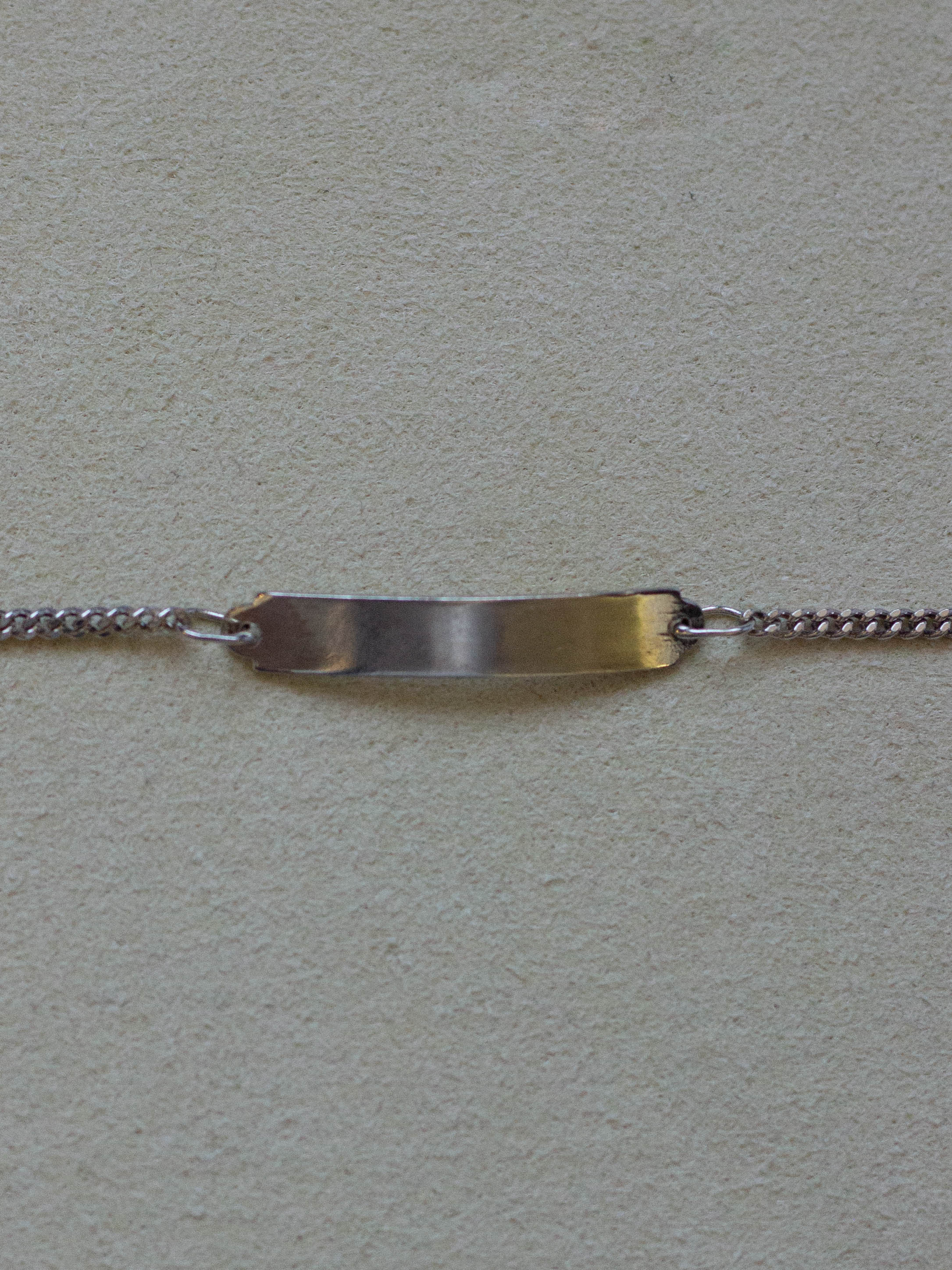 Delicate Chain ID Silver Bracelet (SVBL-2511)