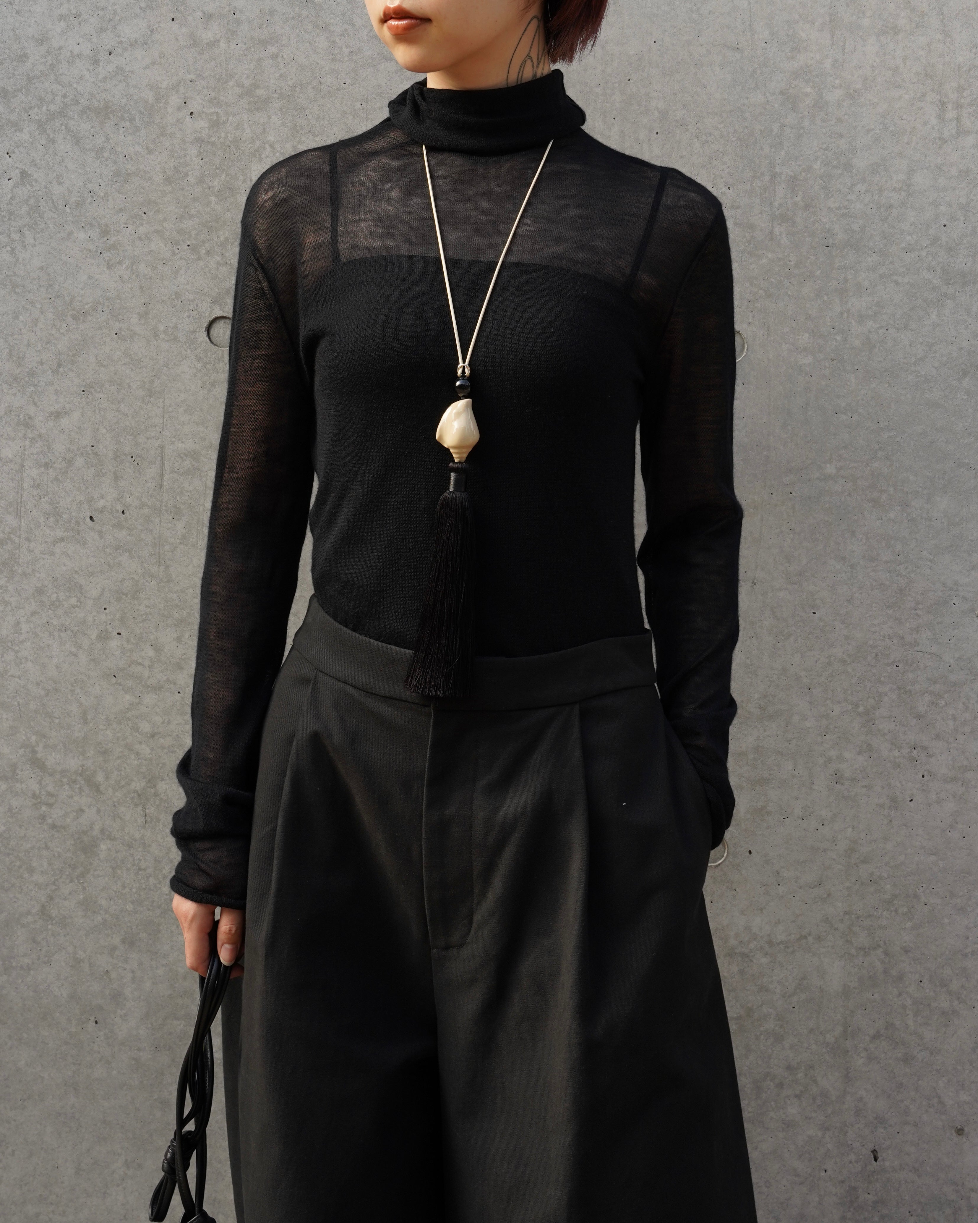MANÀ x CARINA NICKLAS SHELL TASSEL NECKLACE .04 - BEIGE