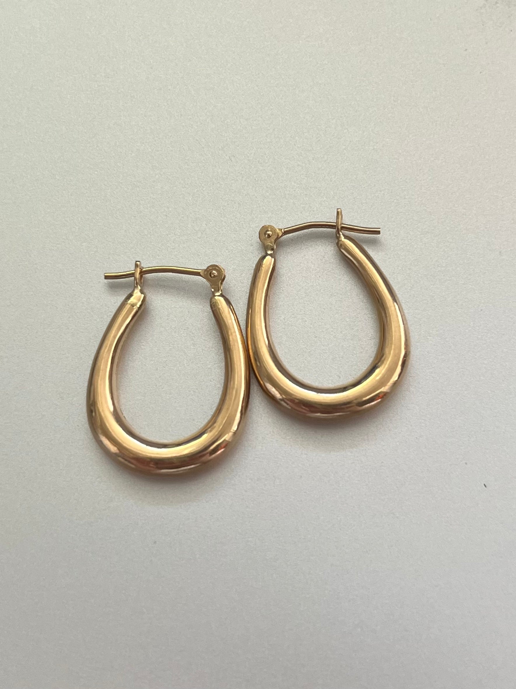 14K Gold Hoops