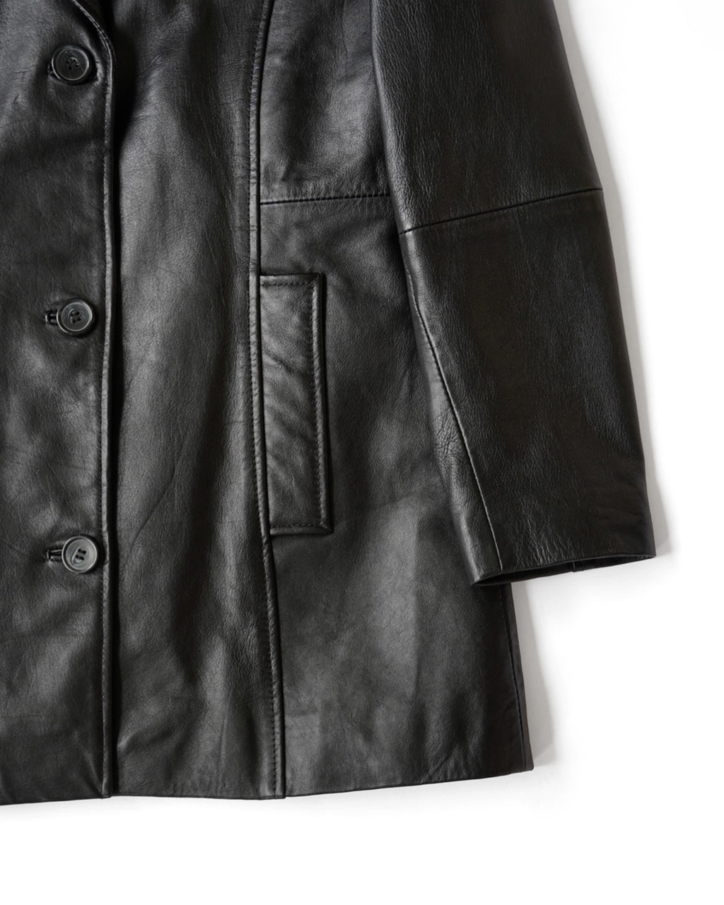 80~90's Leather Tailored Jacket