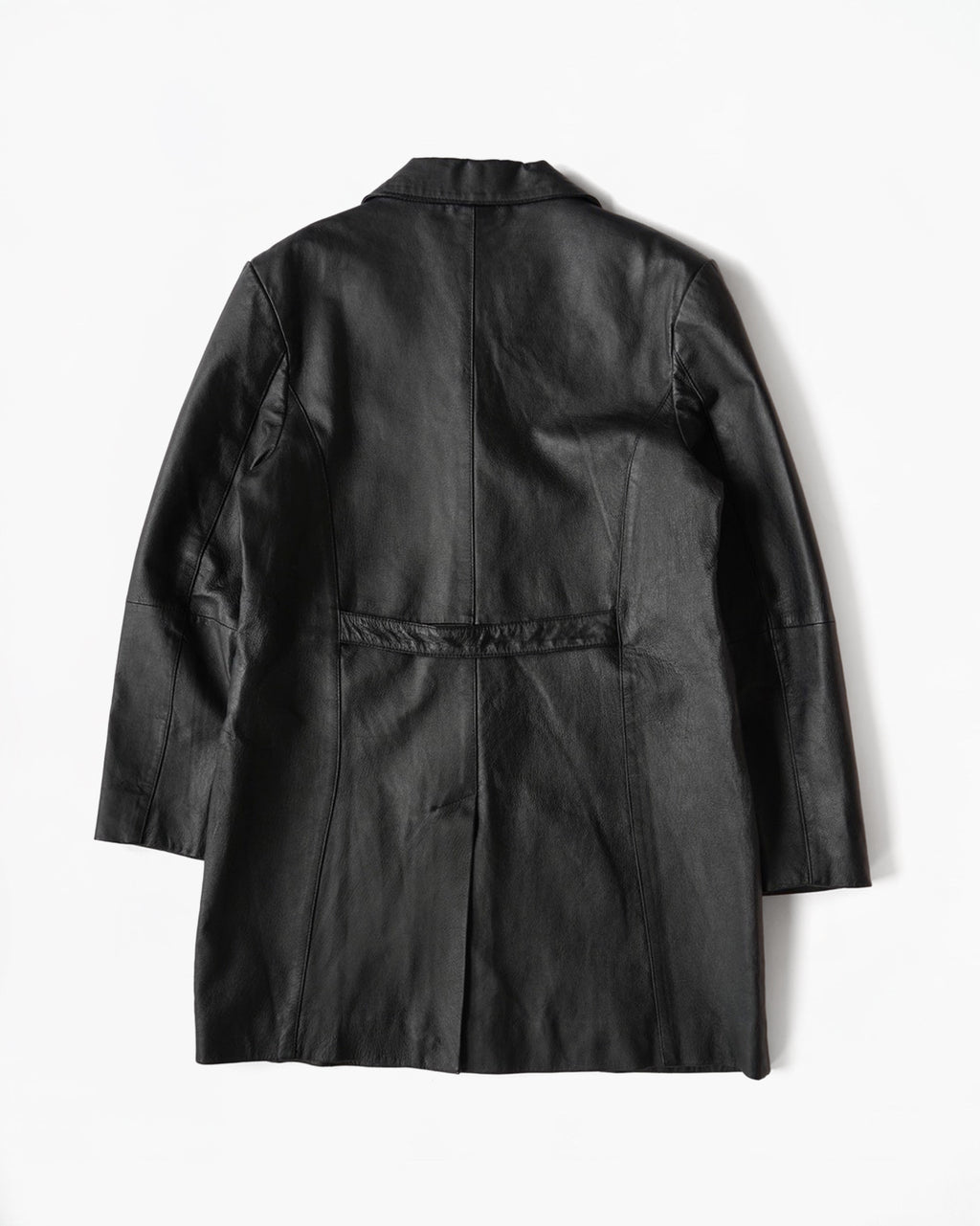 80~90's Longline Leather Tailored Jacket