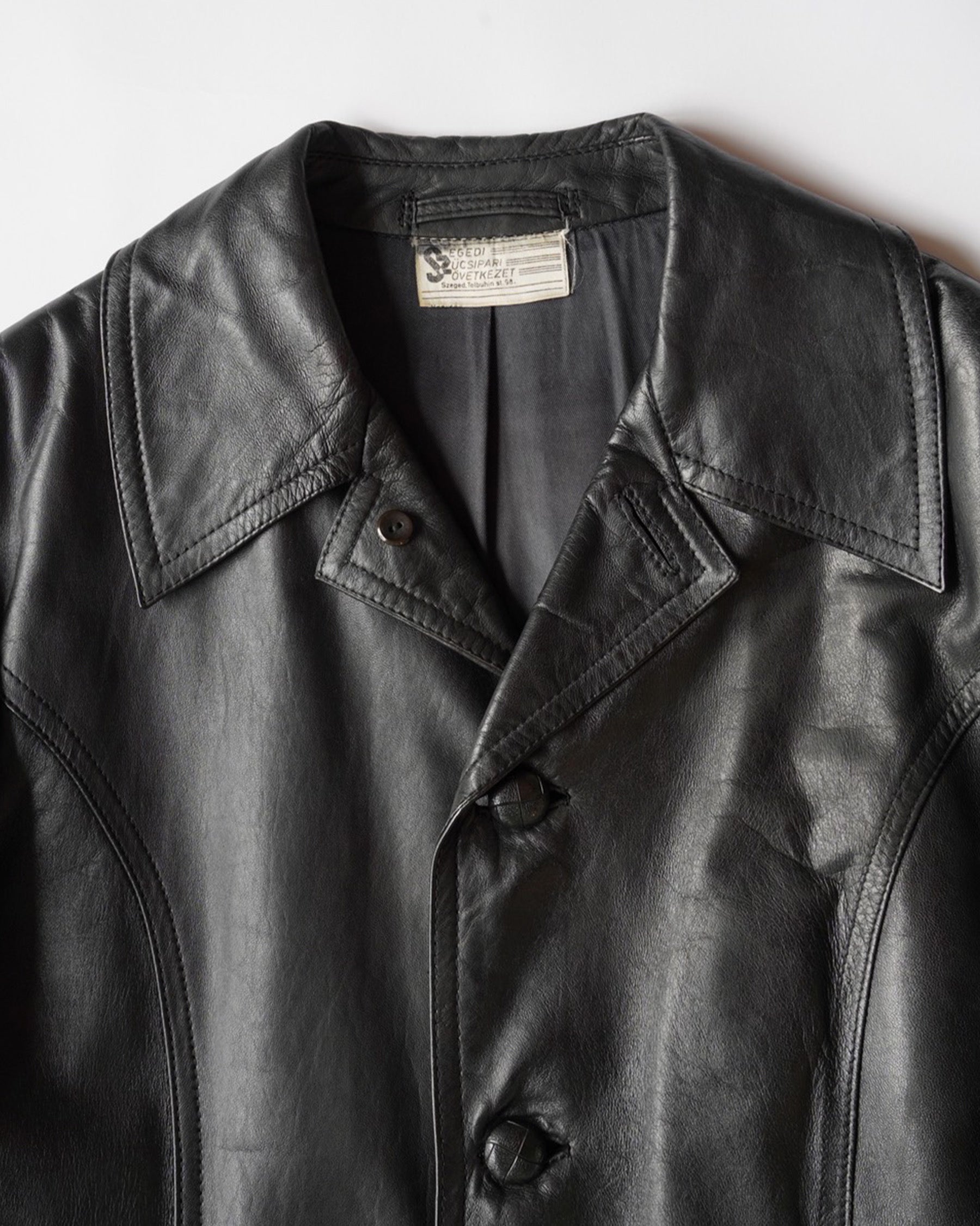 80~90's Leather Tailored Jacket