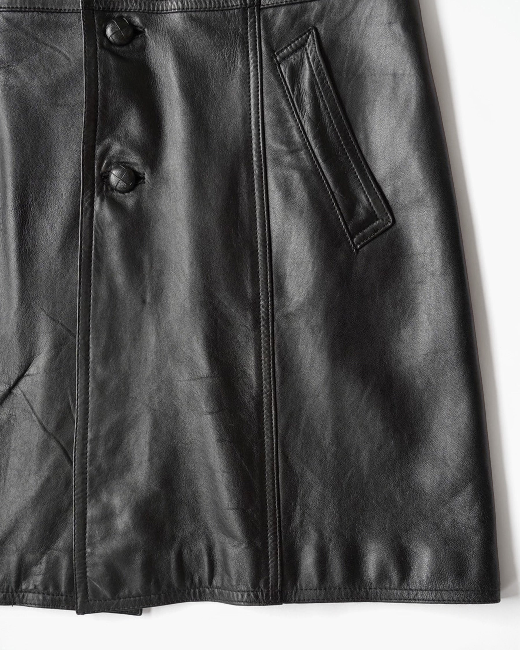 80~90's Leather Tailored Jacket