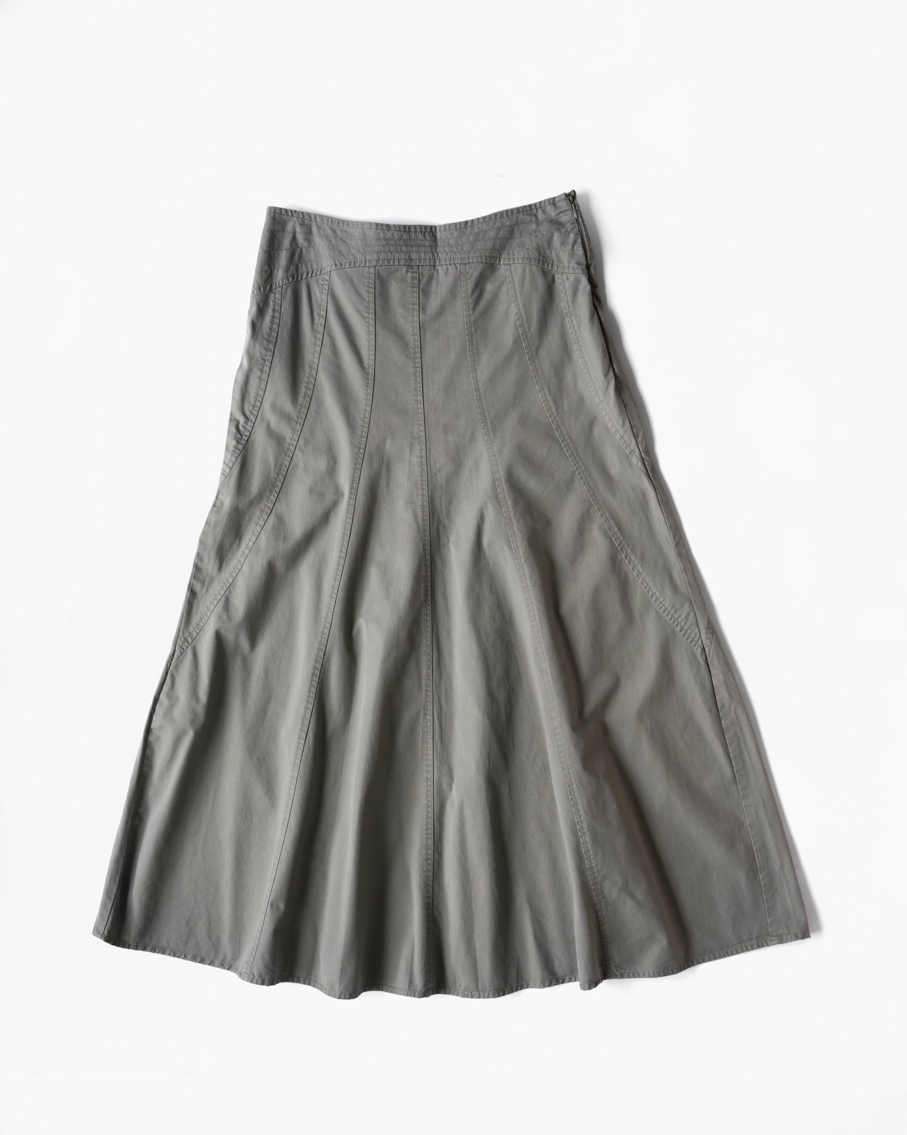 Low-Waist Flare Skirt