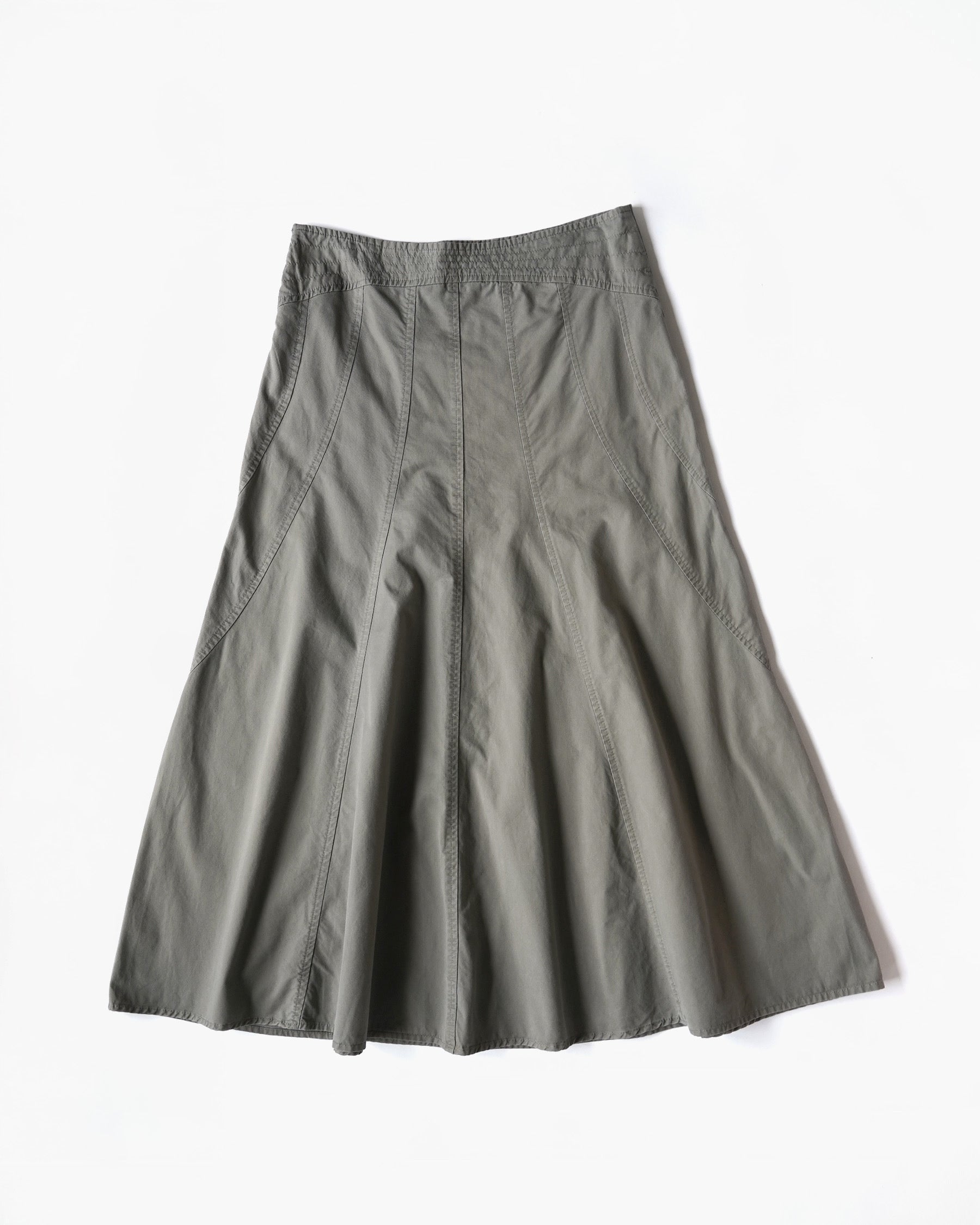 Low-Waist Flare Skirt