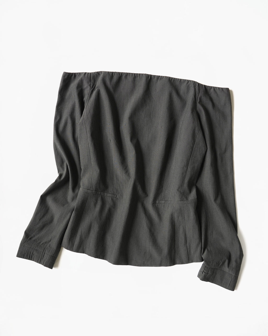 Off-Shoulder Zip Top