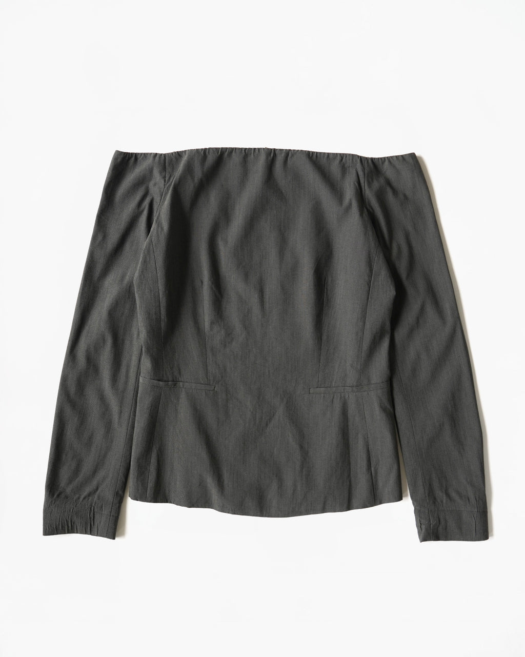 Off-Shoulder Zip Top