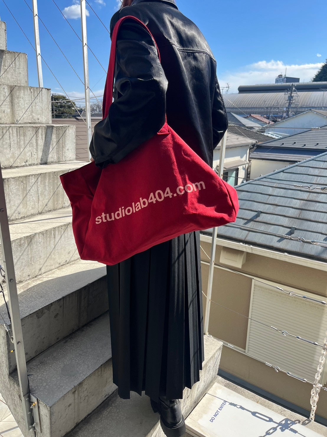 404 Canvas Tote Bag - Red
