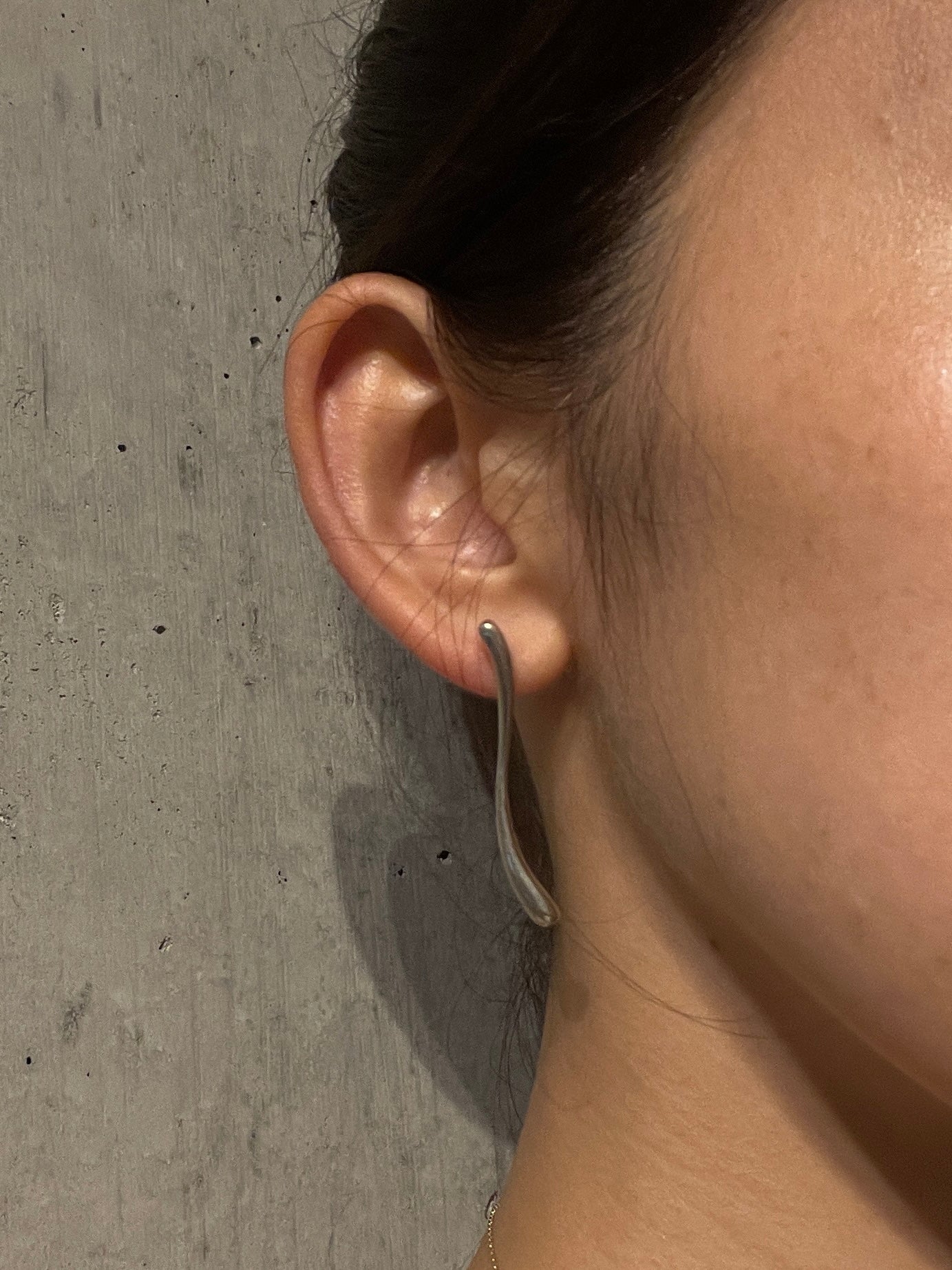 Silver Wave Earrings