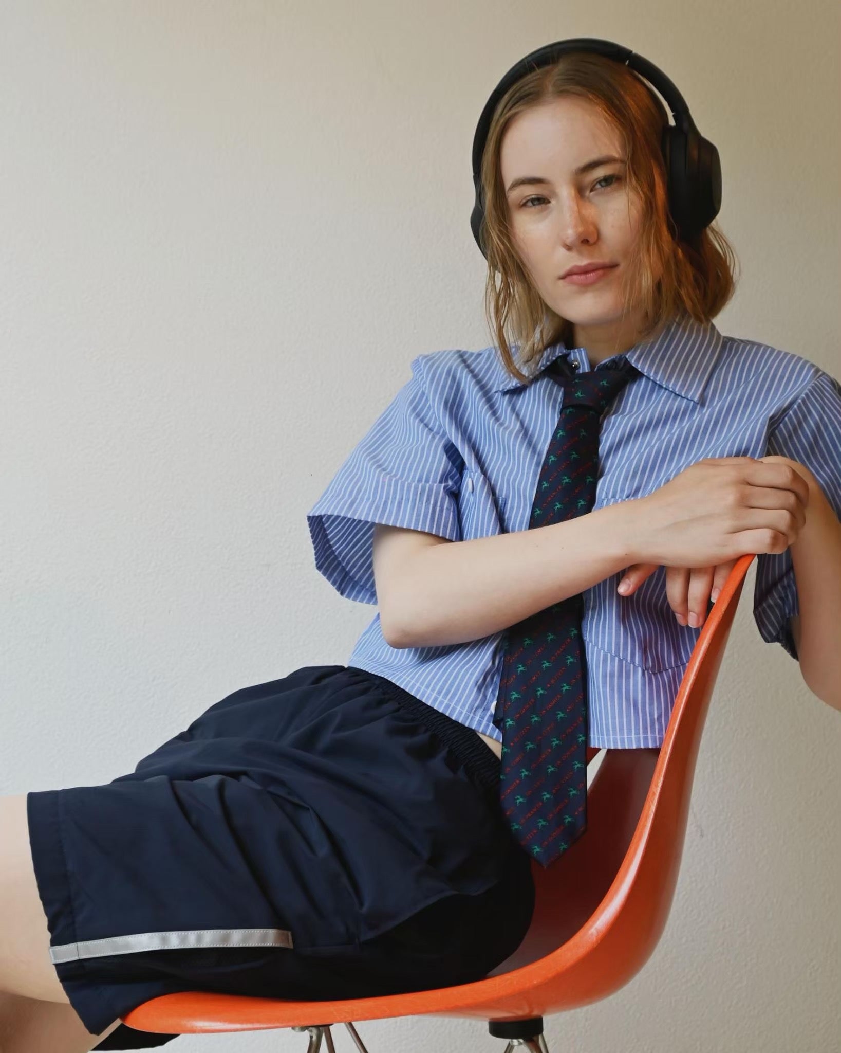 Cropped Universal Striped S/S Shirt