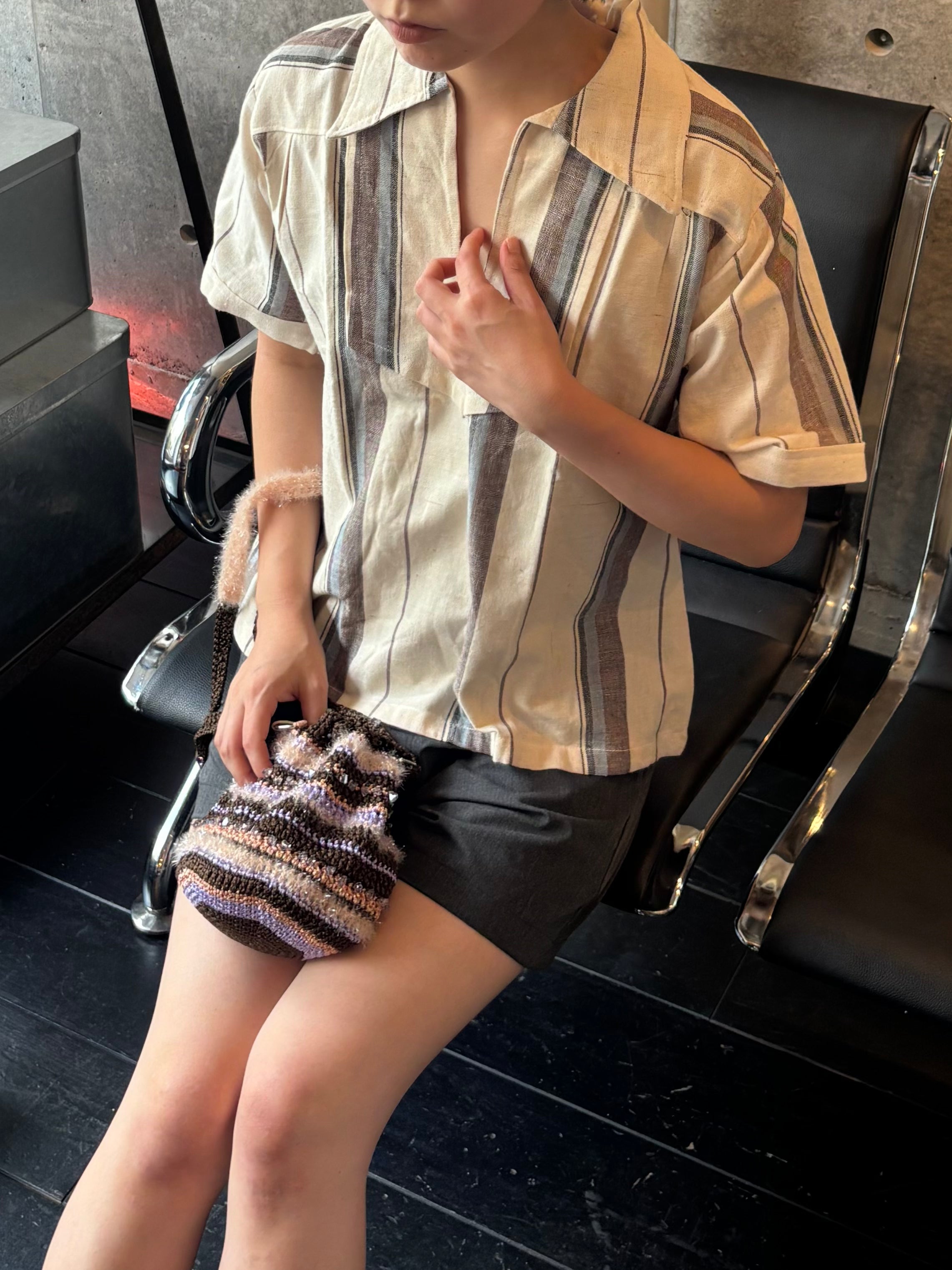 100% Cotton Stripe Pullover Shirt