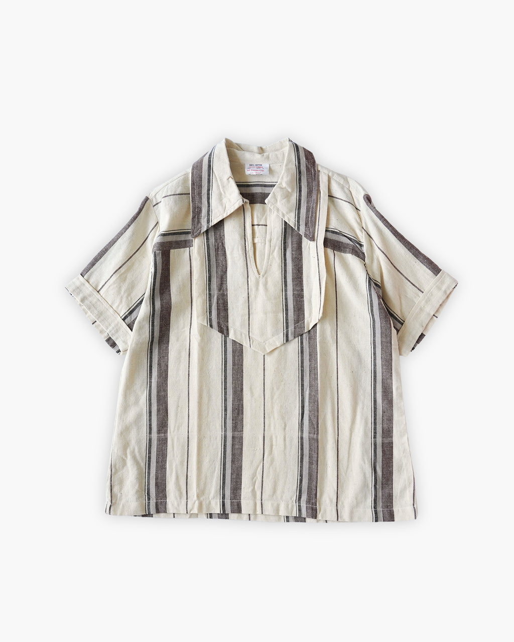 100% Cotton Stripe Pullover Shirt