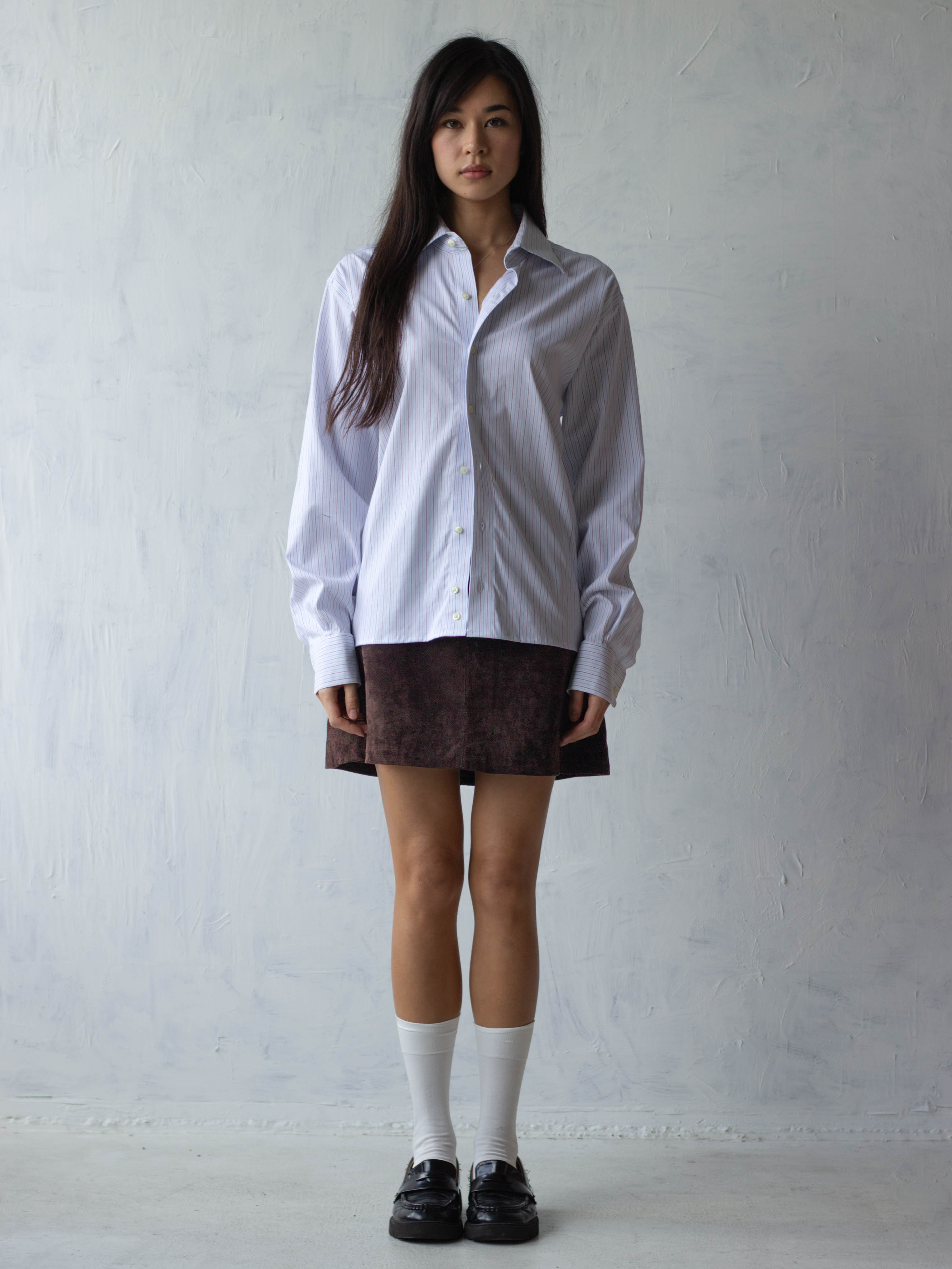 Suede Brown Mini Skirt
