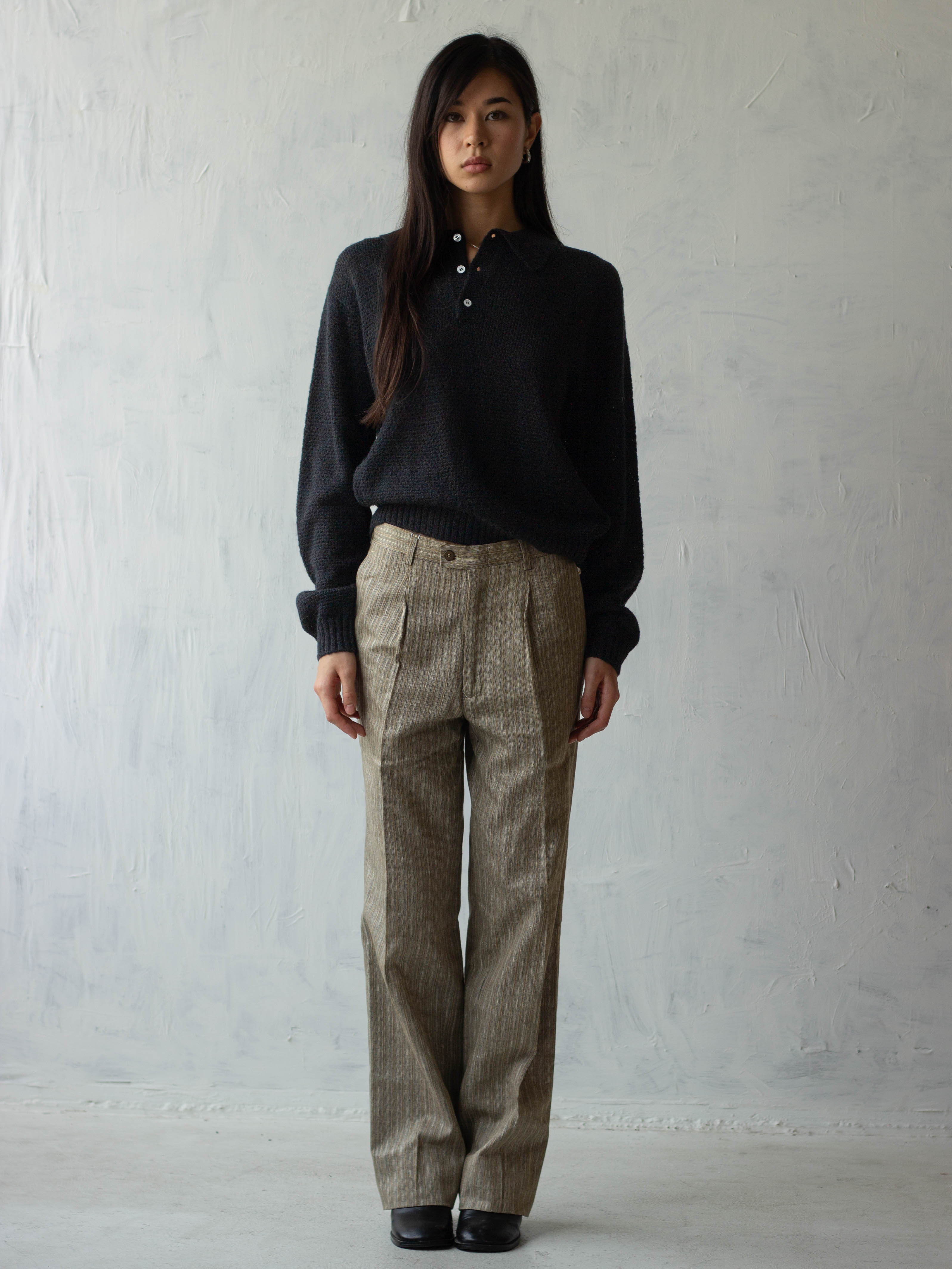 70's Striped Trousers Made In Italy