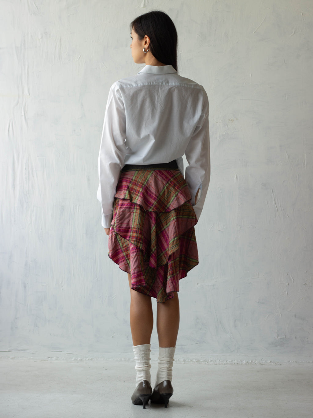 00s  Asymmetric Mini Skirt