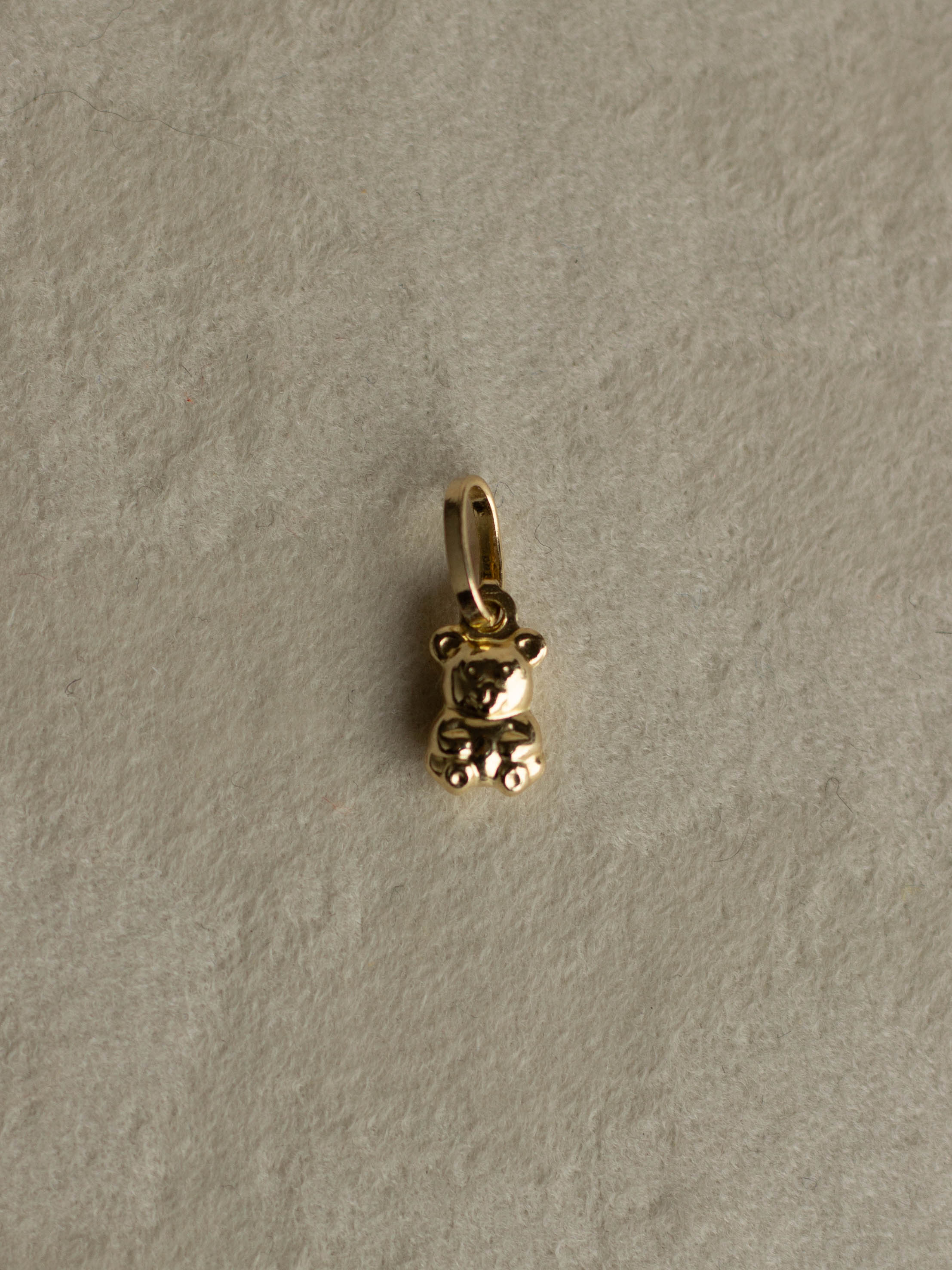 14K Puffed Bear Charm (GDN-25015)