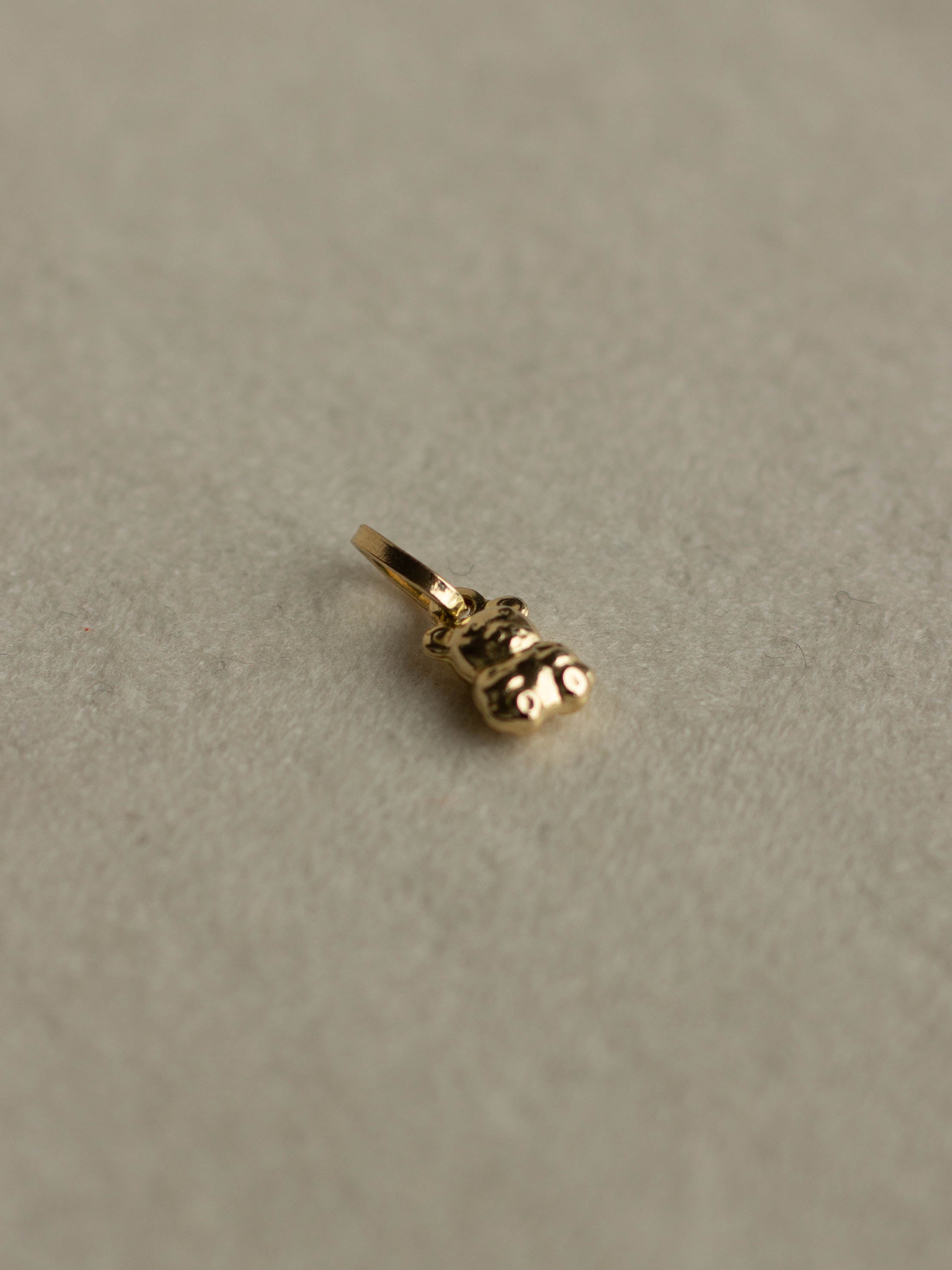 14K Puffed Bear Charm (GDN-25015)