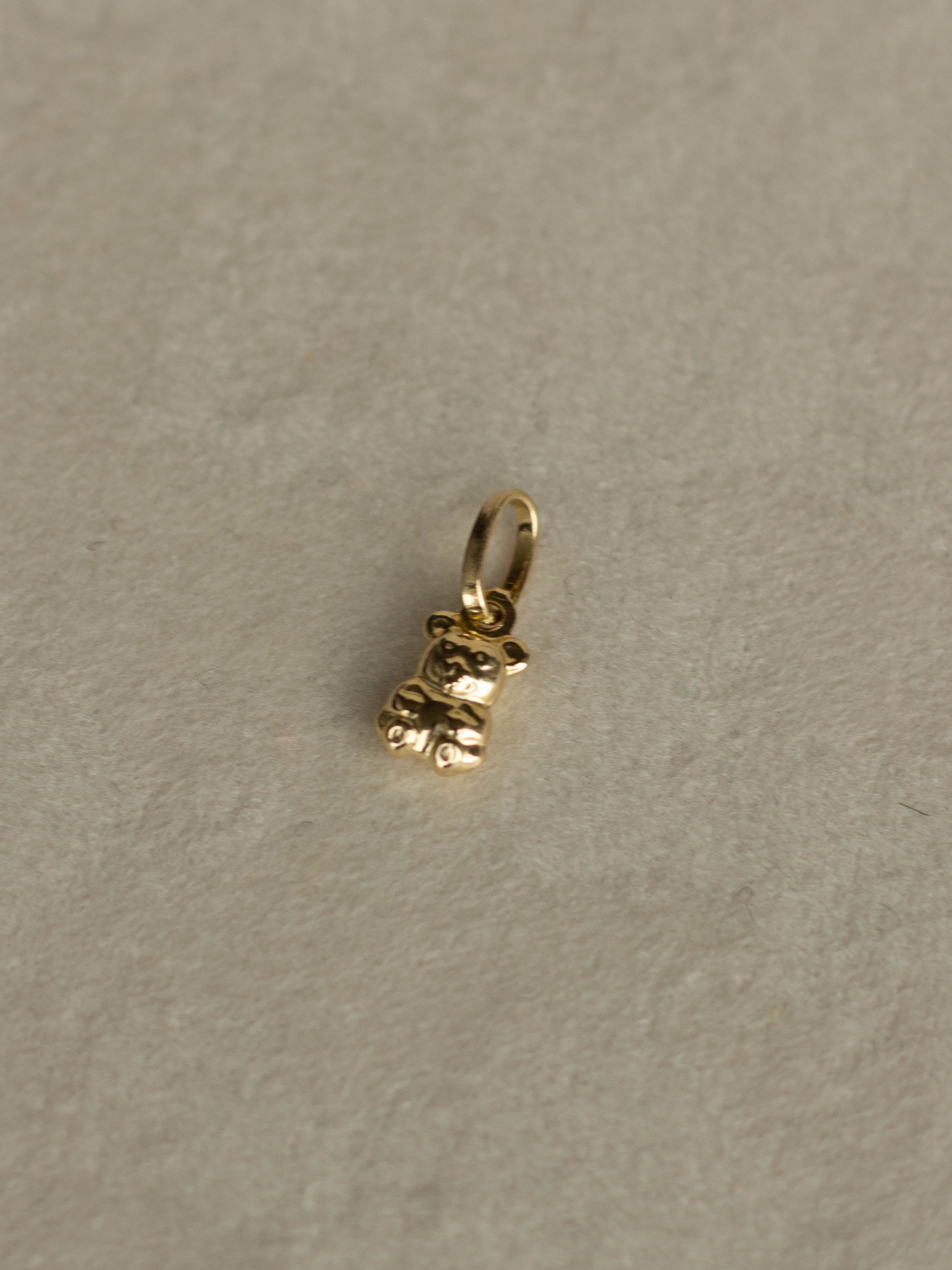 14K Puffed Bear Charm (GDN-25015)