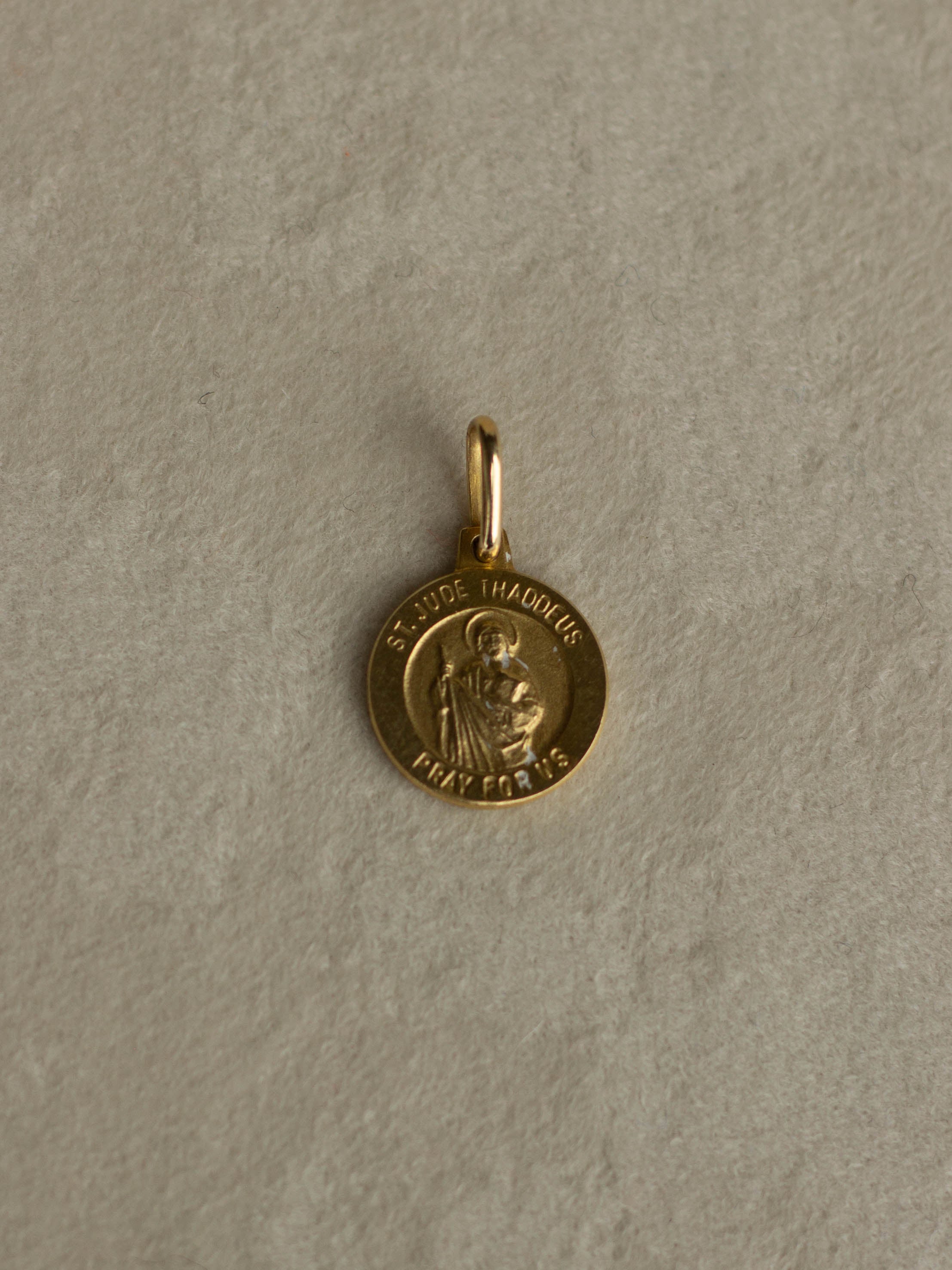 14K Saint Christopher Charm "Saint Jude" (GDN25020-1)
