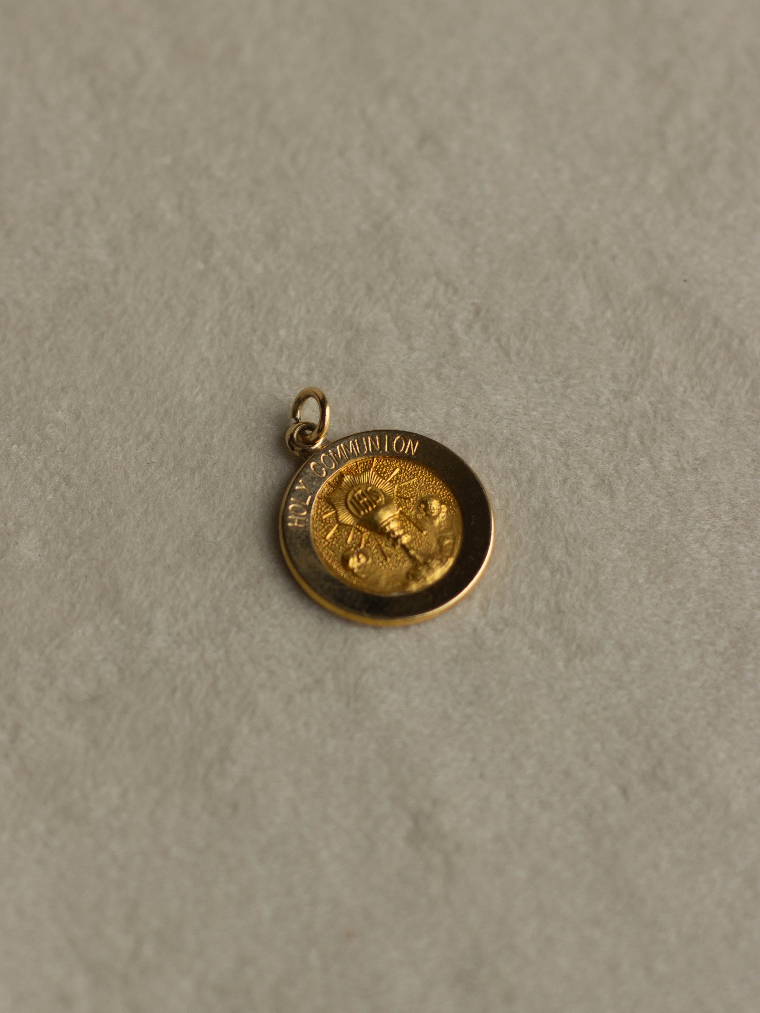 14K Saint Christopher Charm "Holy Communion " (GDN25020-2)