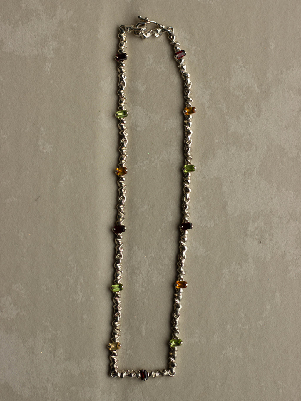 "Isabella Etou" Isabella Rainbow Tennis Necklace