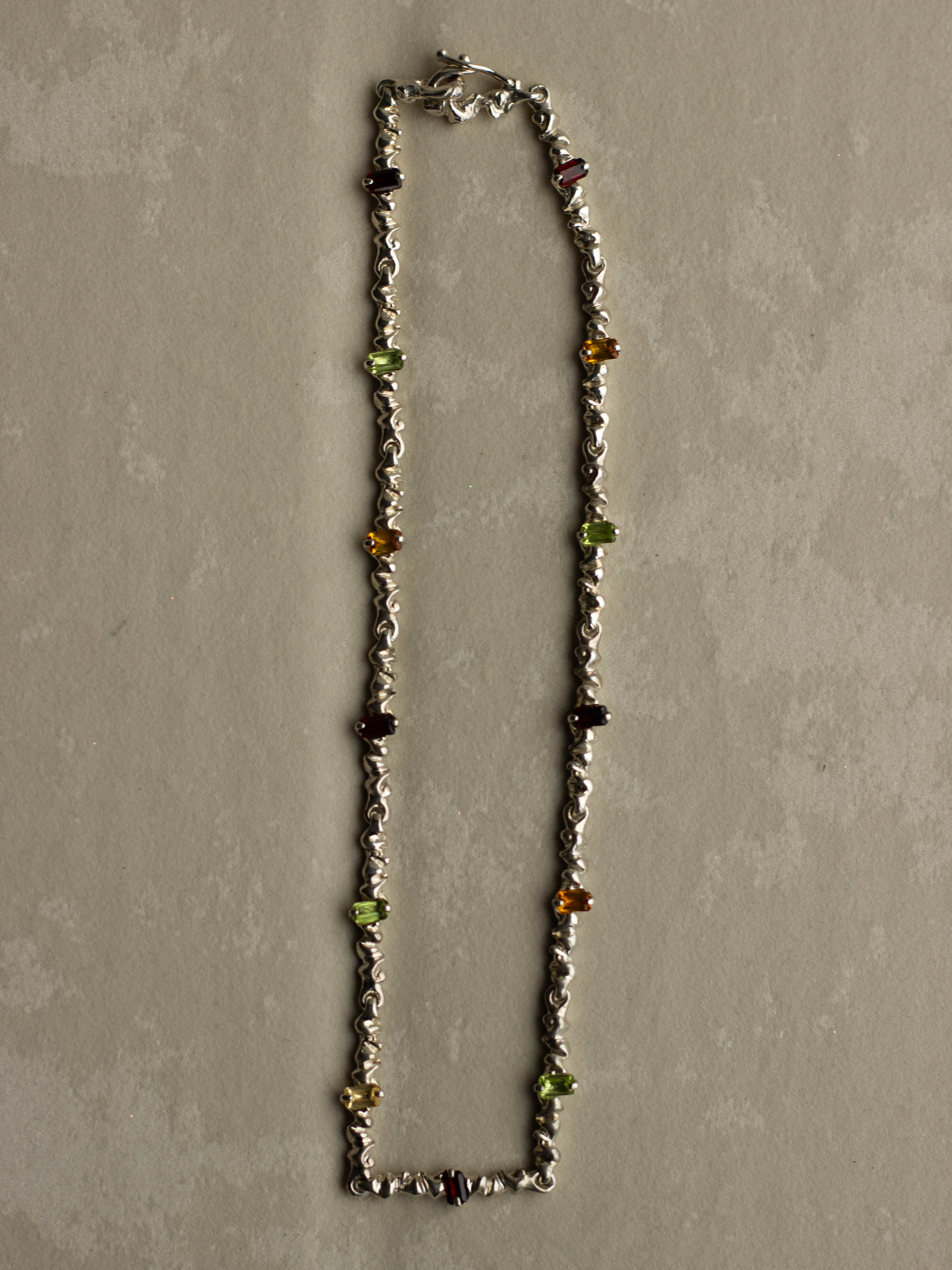 "Isabella Etou" Isabella Rainbow Tennis Necklace