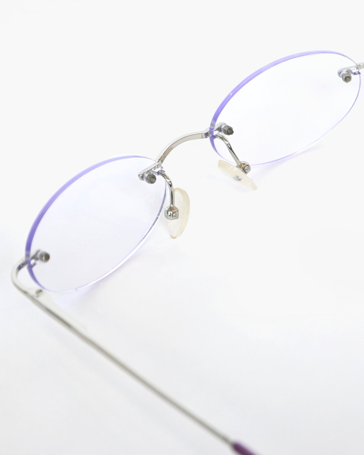 NOS 90s Frameless Glasses with Light Purple