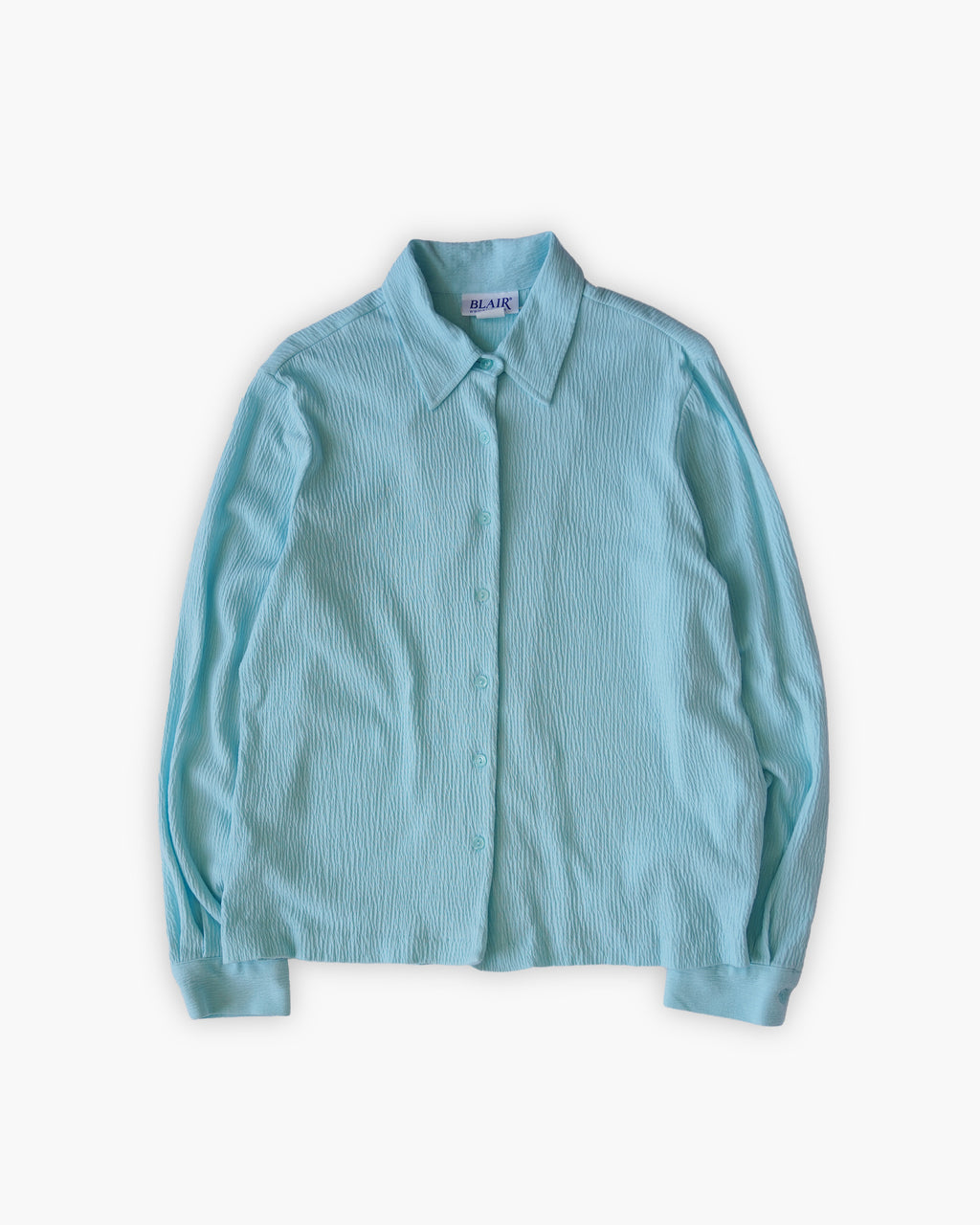 Soft Pale Blue Texured Shirt