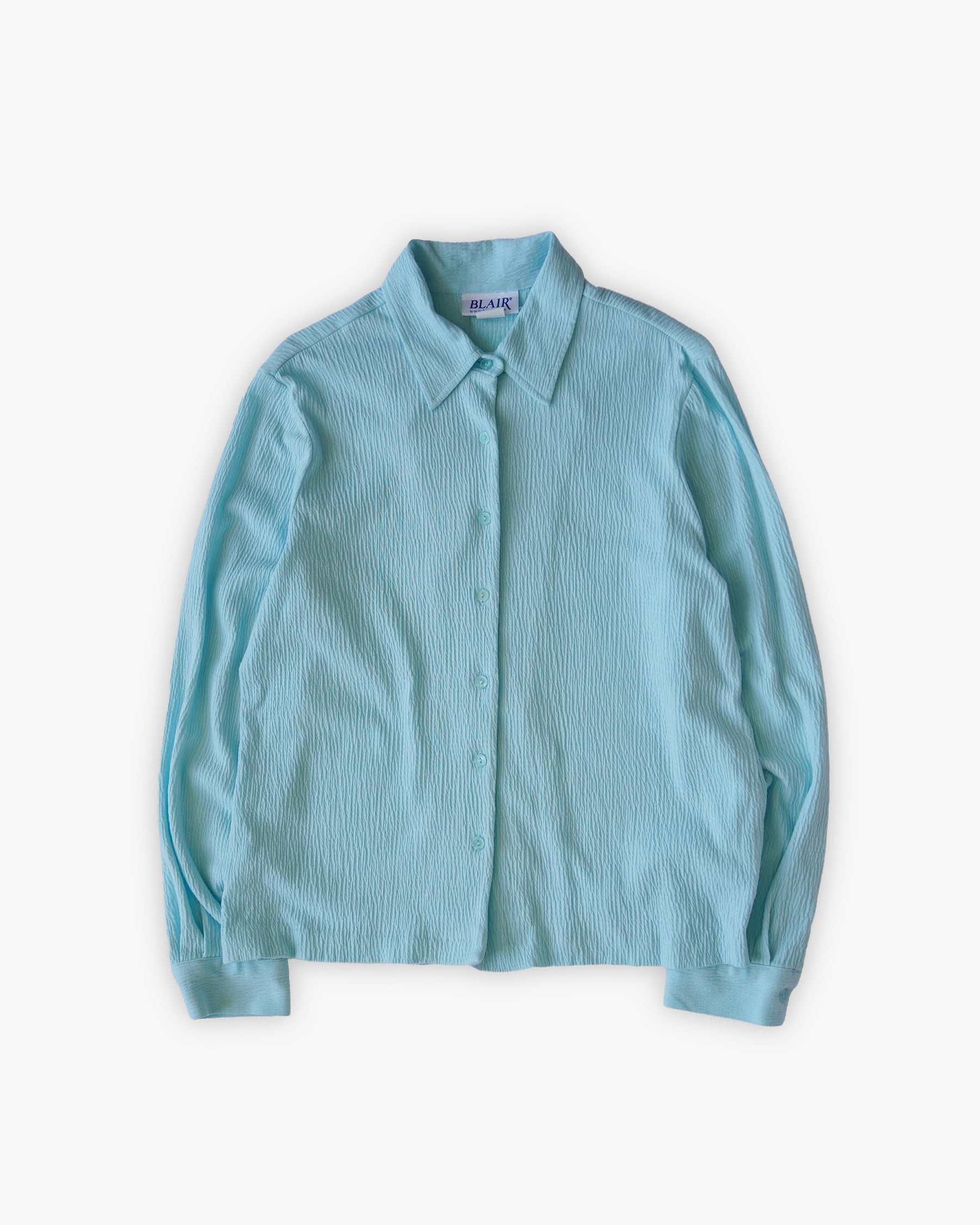 Soft Pale Blue Texured Shirt