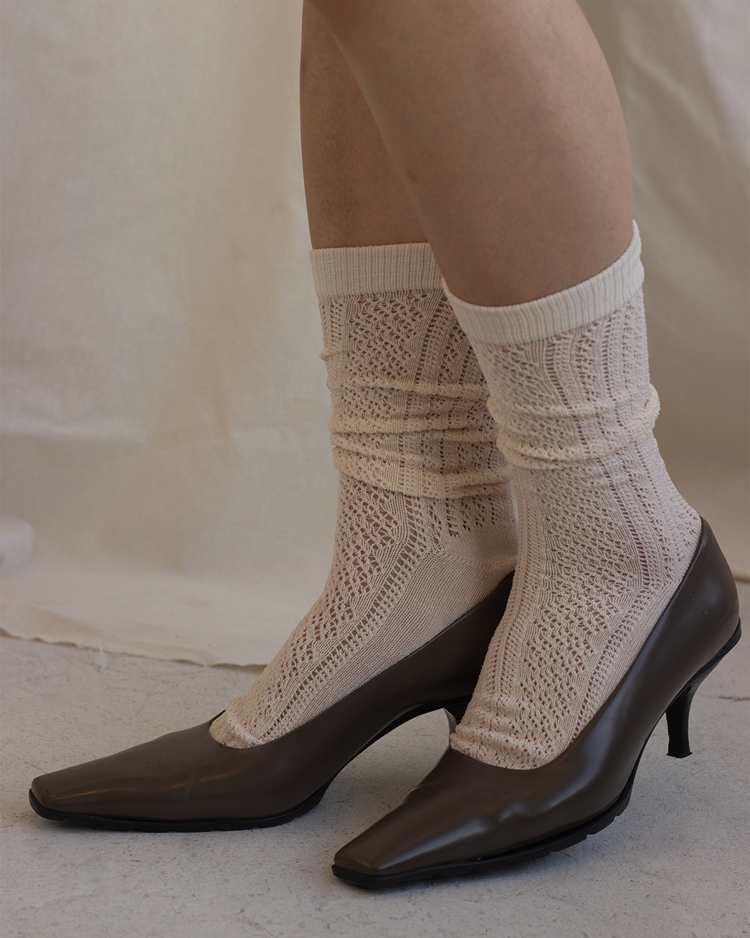 Lace Socks - White