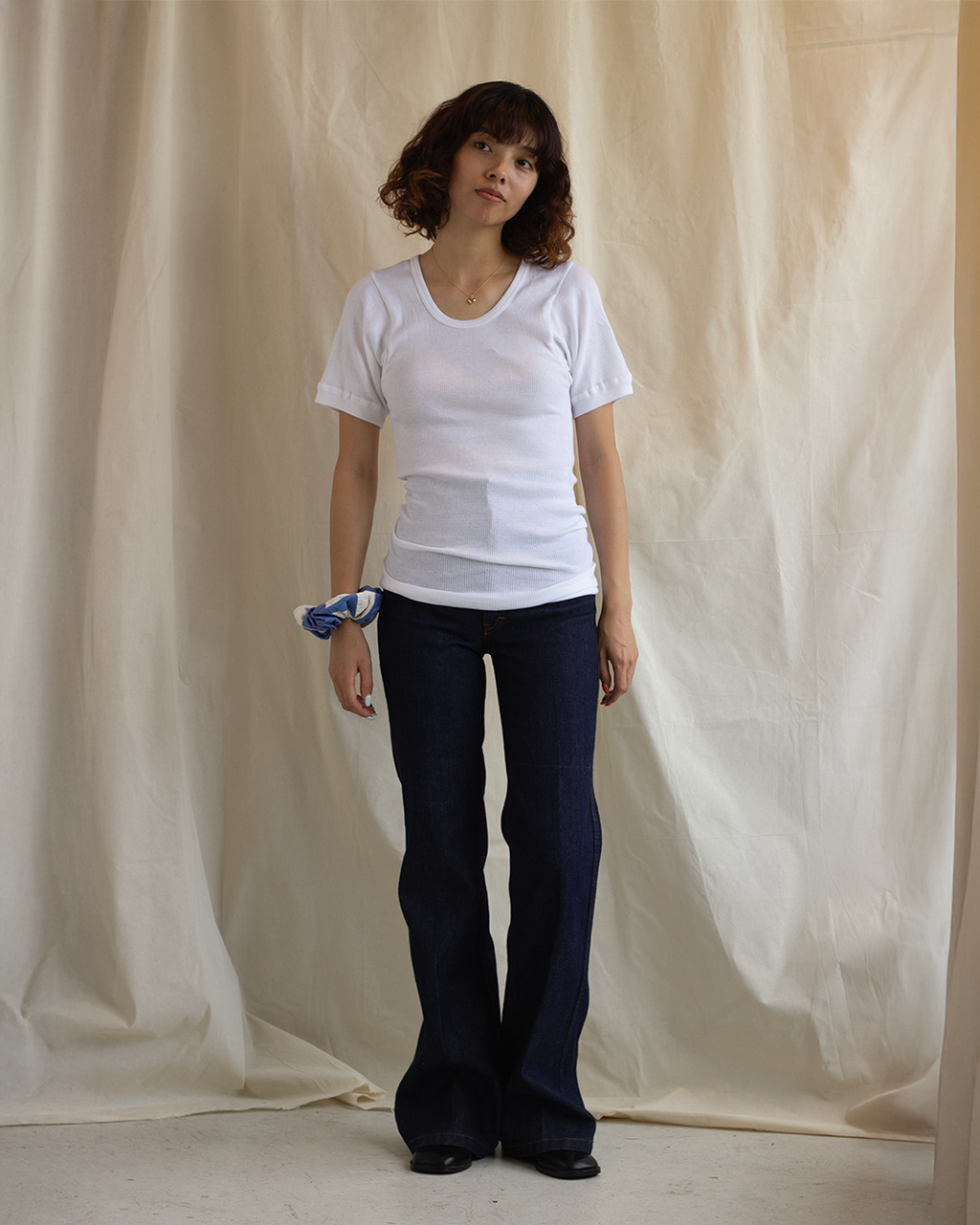 Cotton Rib T-Shirt Made in Germany
