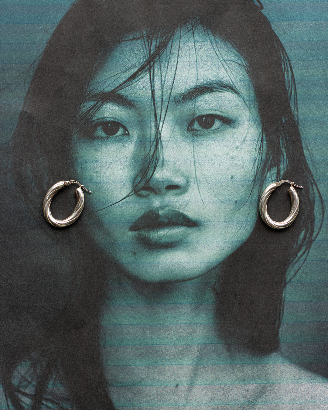 Twisted Silver Hoops