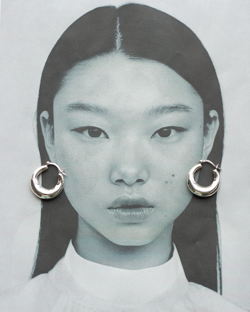 Silver Polished Hoop Earrings (SVE25016)