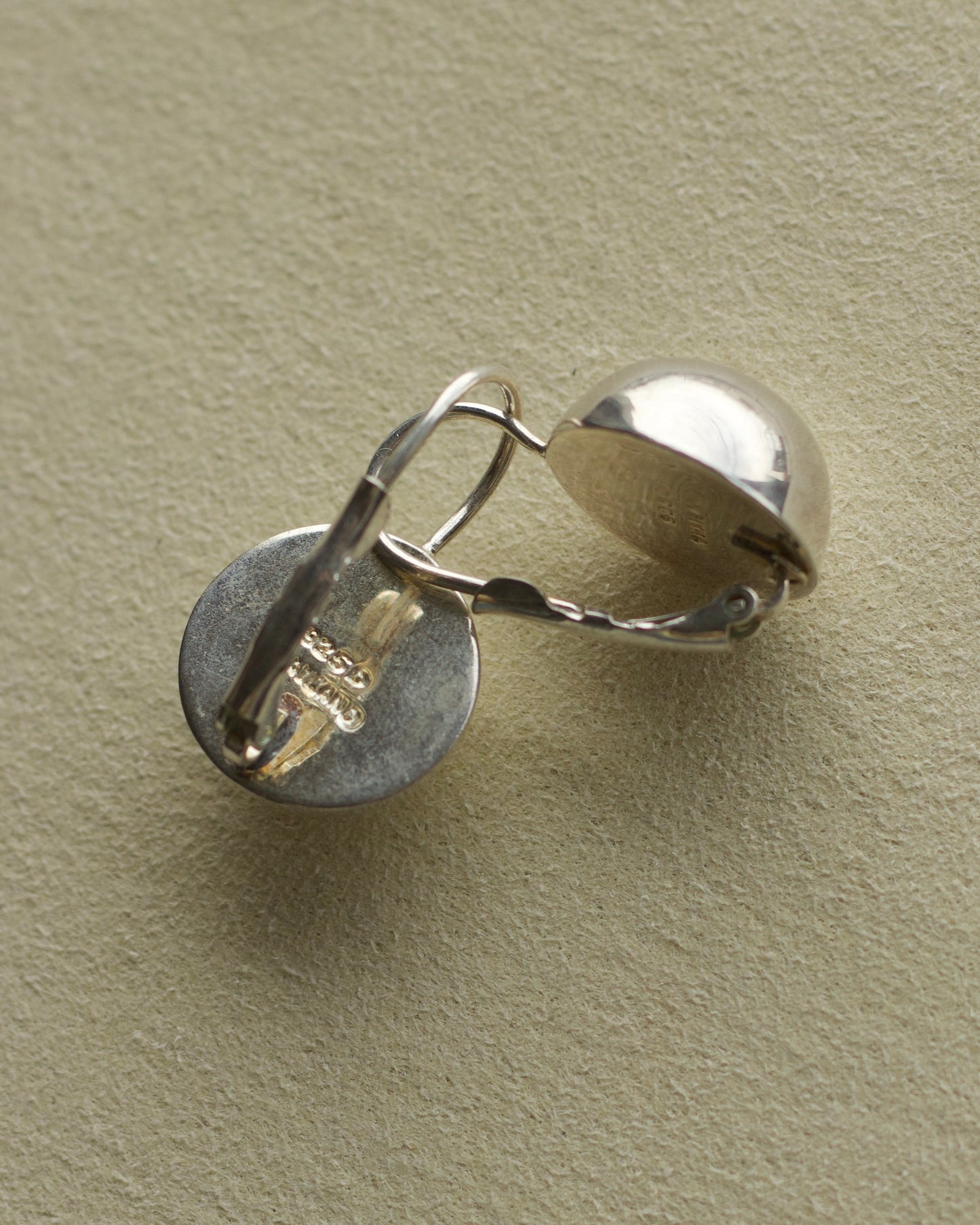 Silver Circle Drop Earrings (SVV-E45)