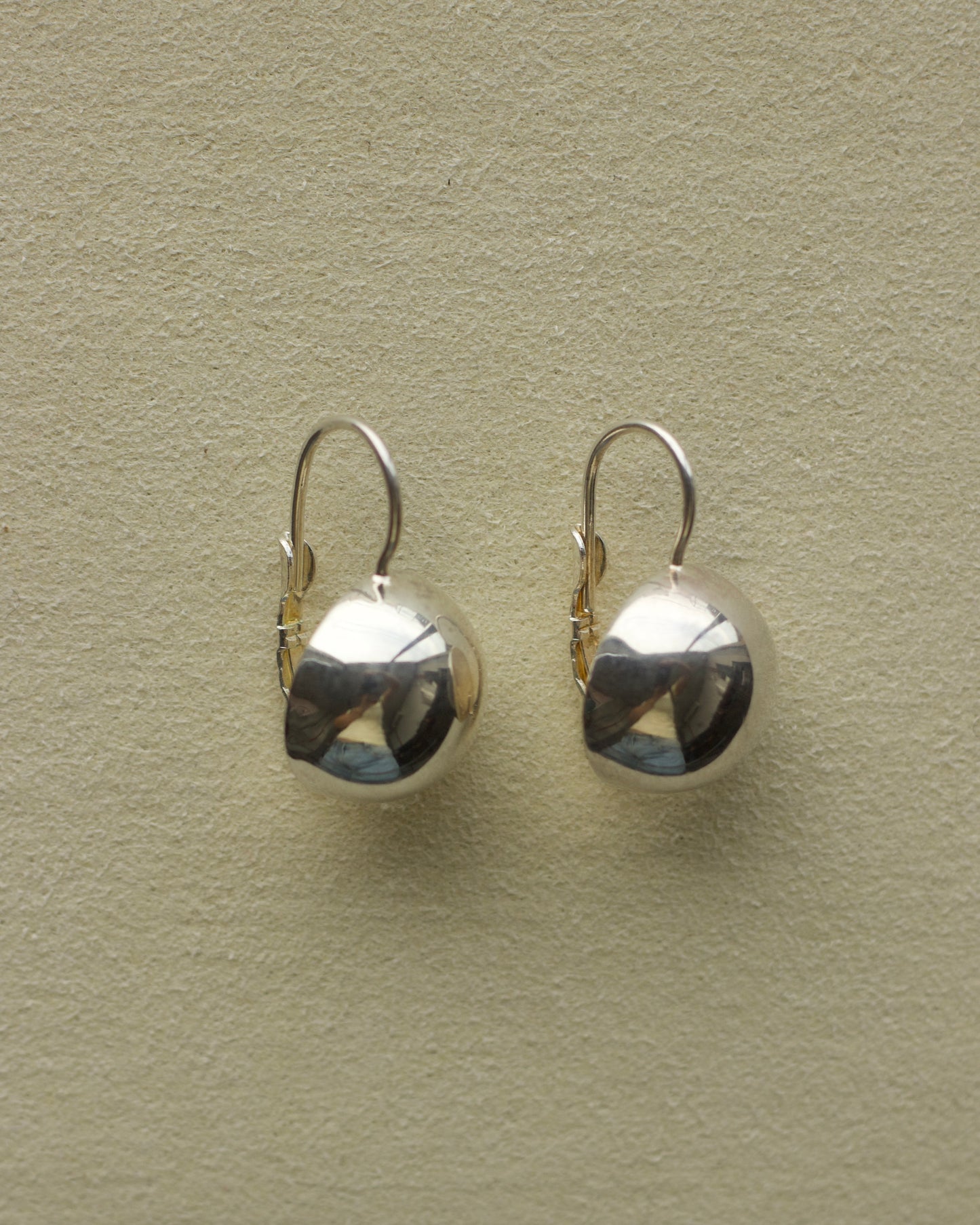 Silver Circle Drop Earrings (SVV-E45)
