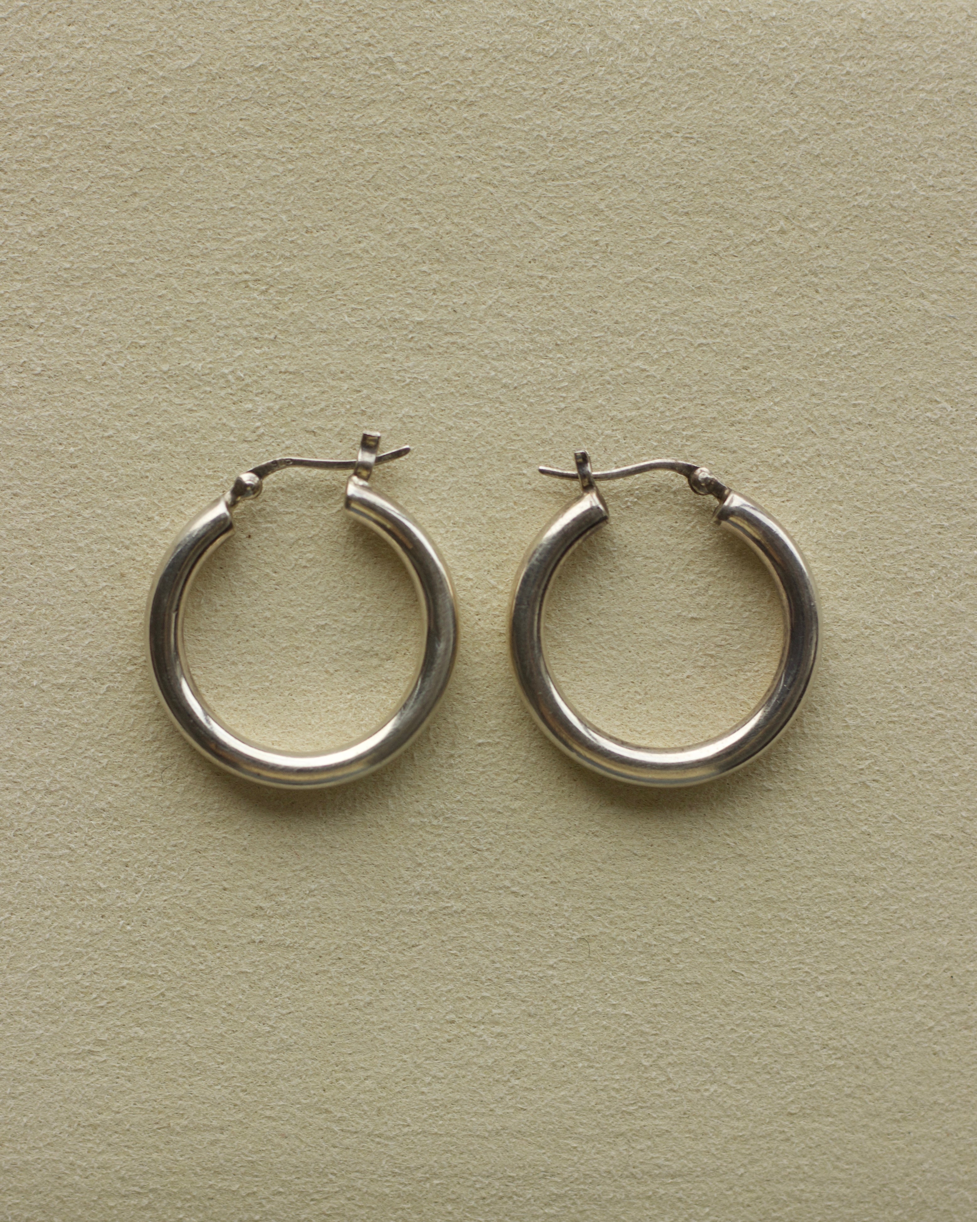 Silver Hoops